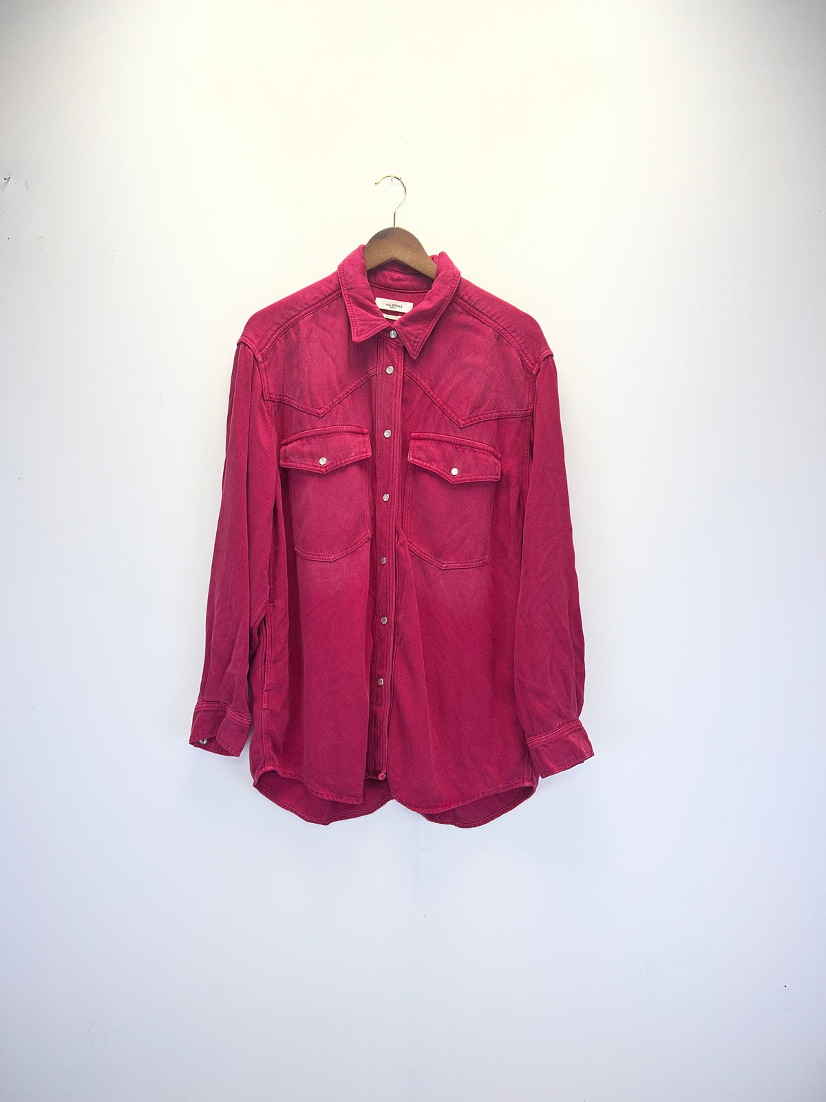 Isabel Marant Dark Pink Taniami Denim Shirt