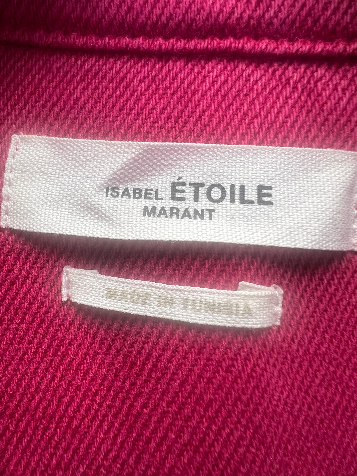 Isabel Marant Dark Pink Taniami Denim Shirt