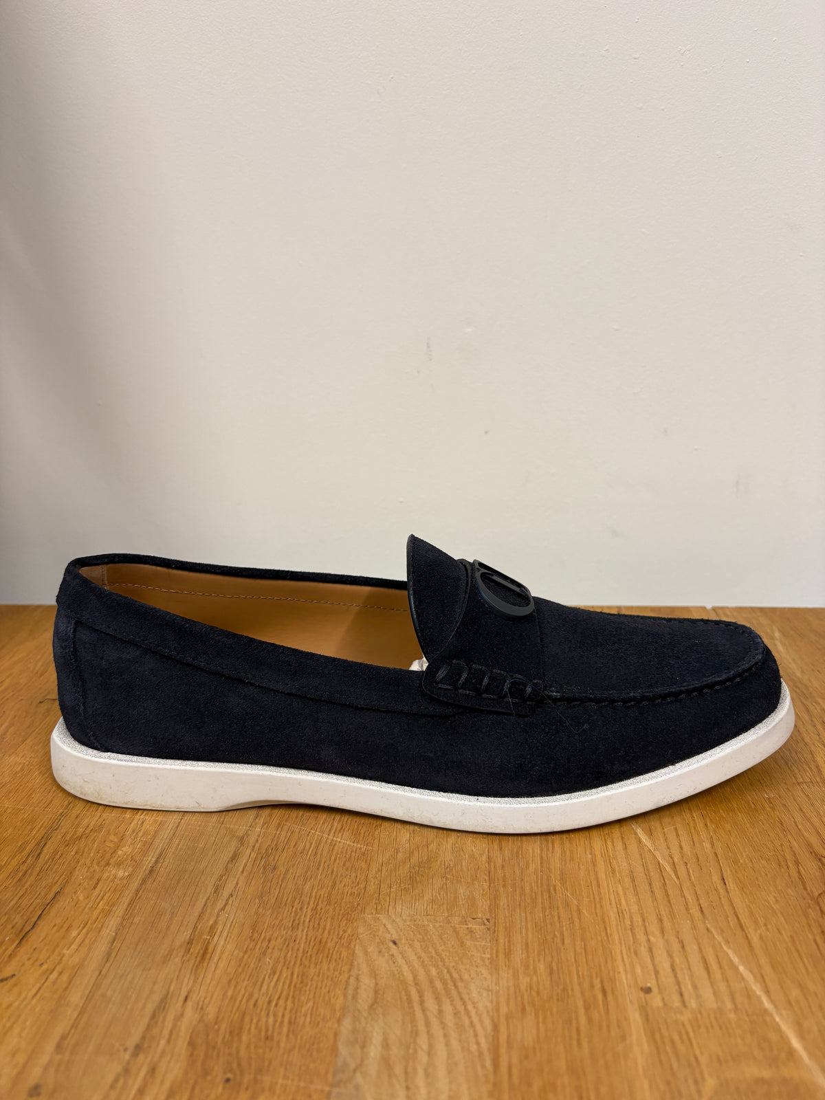 Dior Navy Blue Granville Buckle Loafer