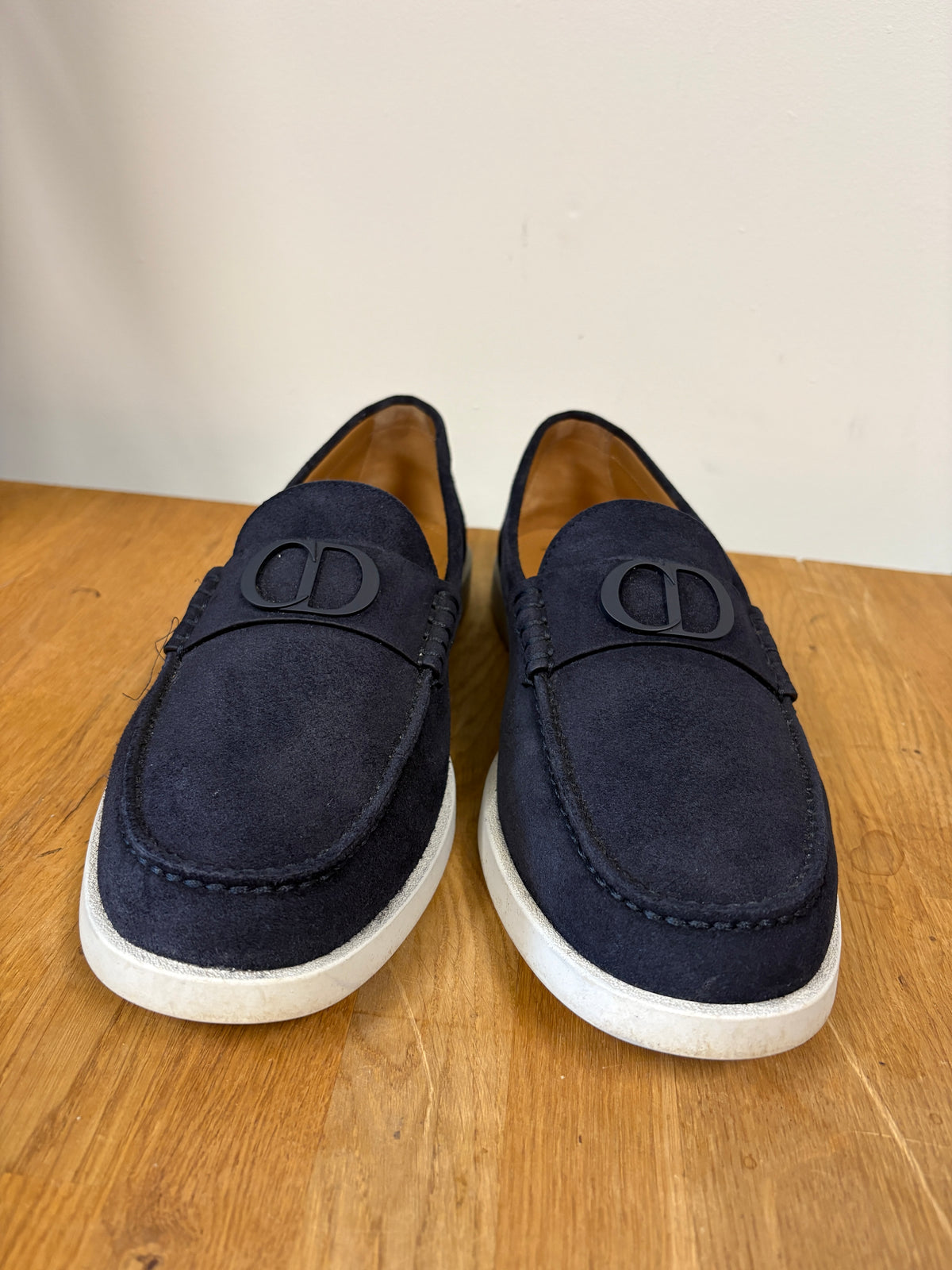 Dior Navy Blue Granville Buckle Loafer