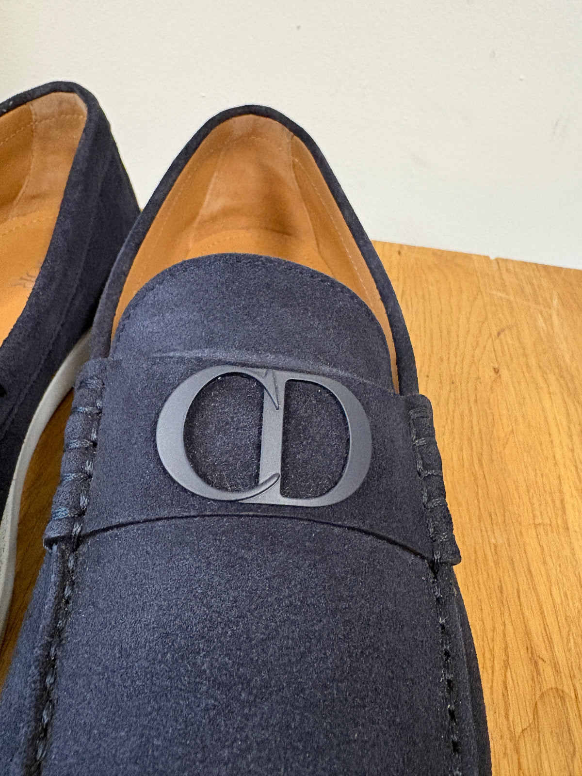 Dior Navy Blue Granville Buckle Loafer