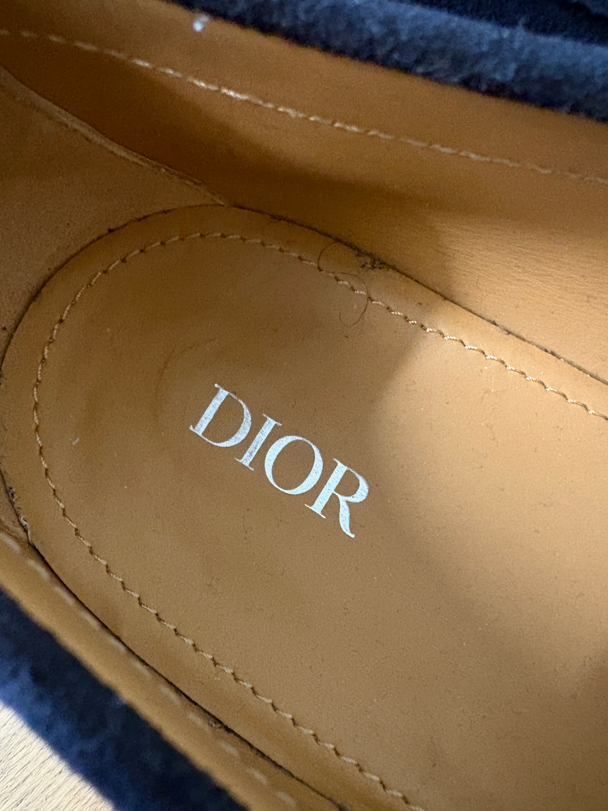 Dior Navy Blue Granville Buckle Loafer