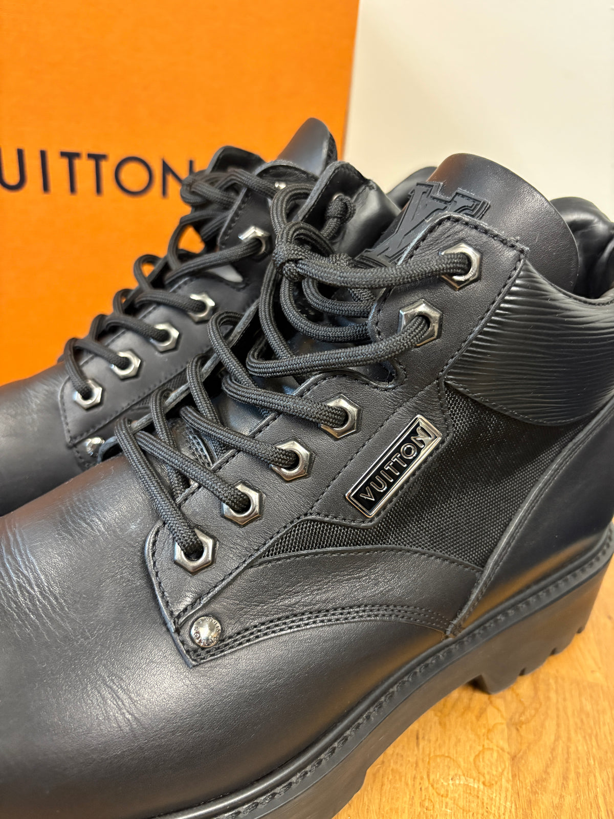 Louis Vuitton Black Oberkampf Ankle Boots