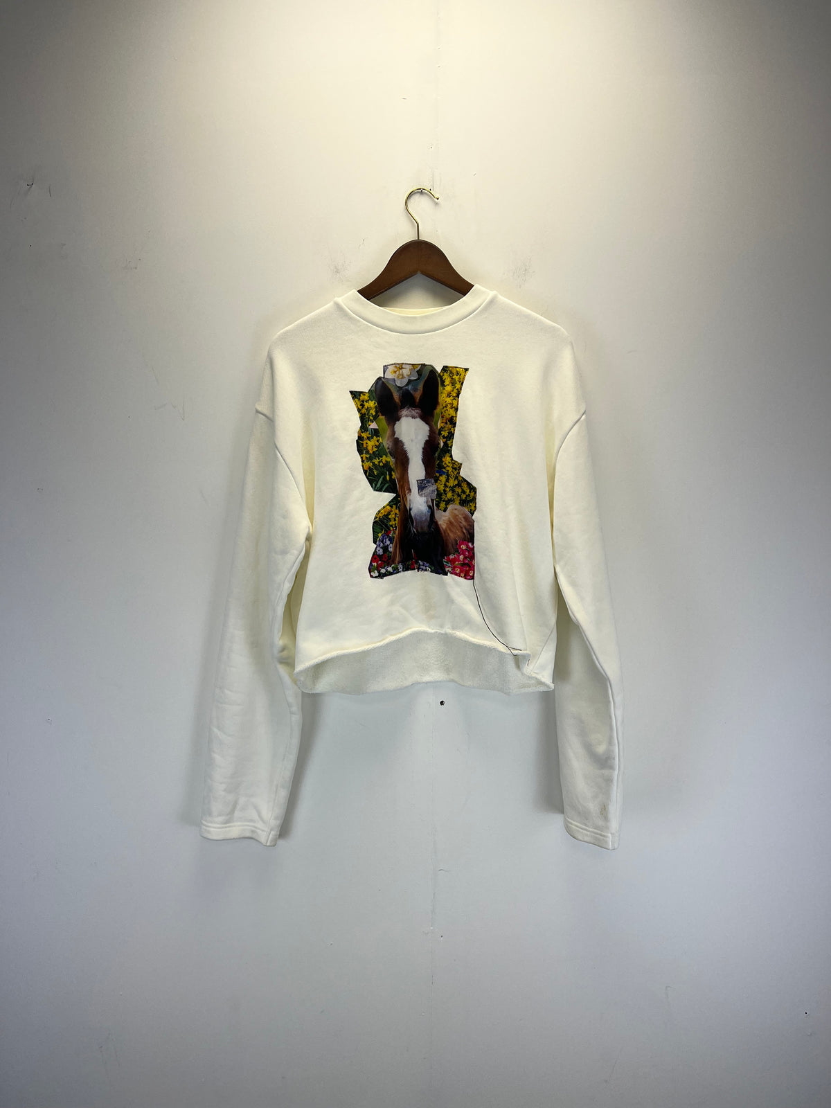 Acne studios Cream Horse Graphic Sweater
