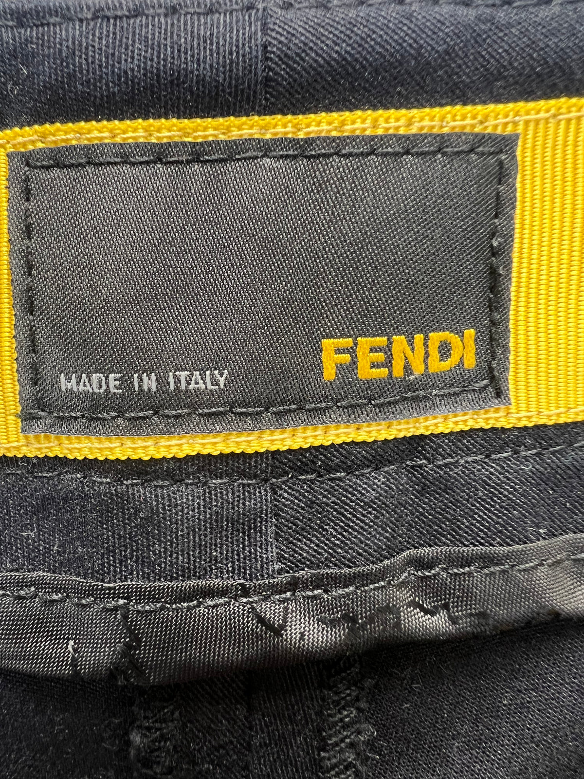Fendi Black Slim Fit Trousers