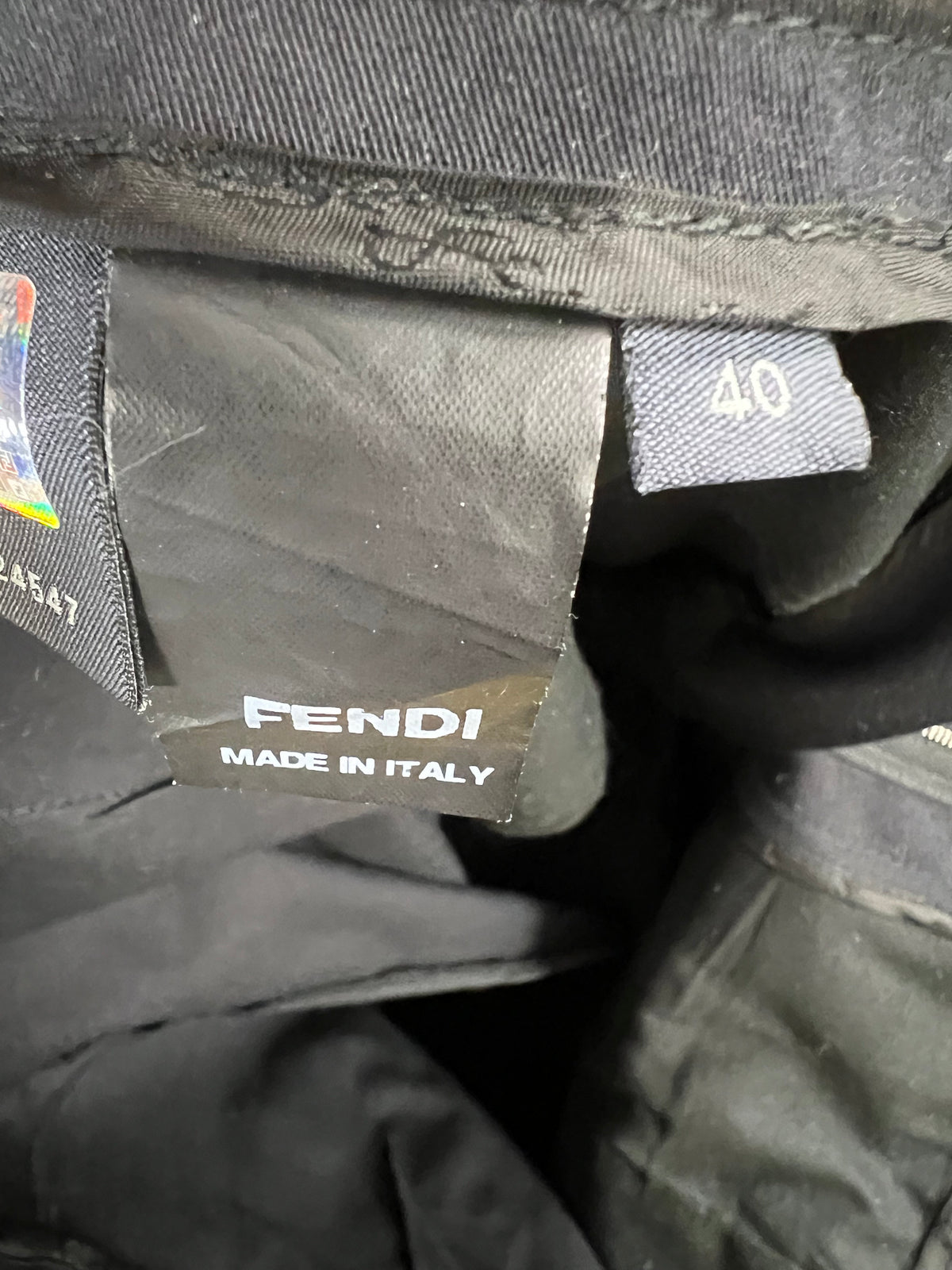 Fendi Black Slim Fit Trousers