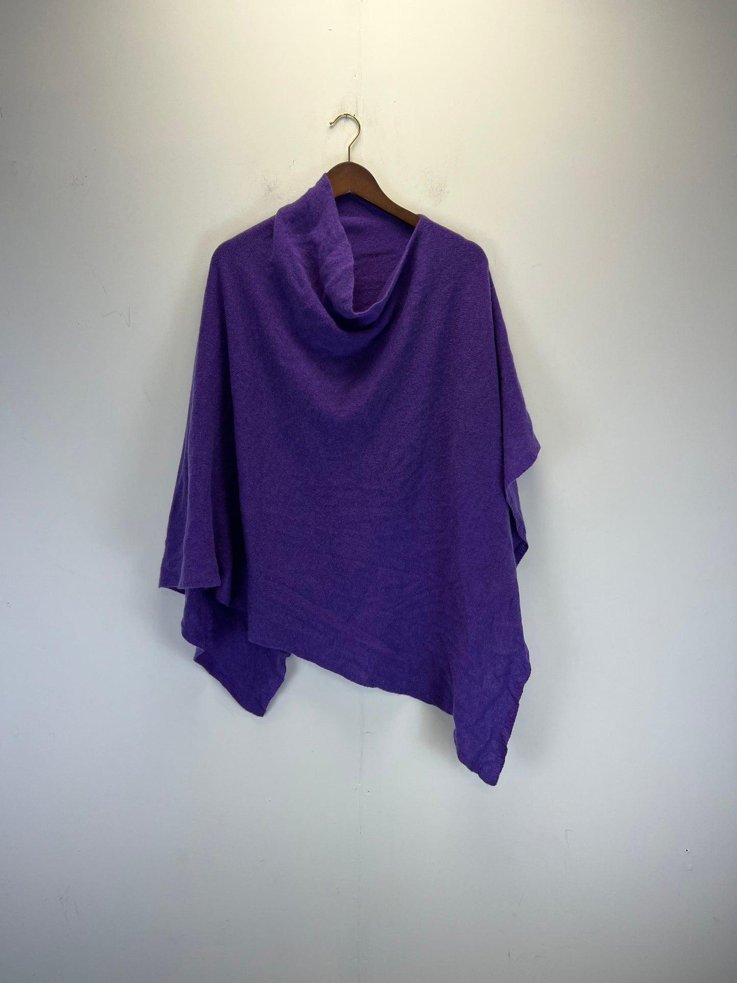 Silva Cashmere Purple Poncho