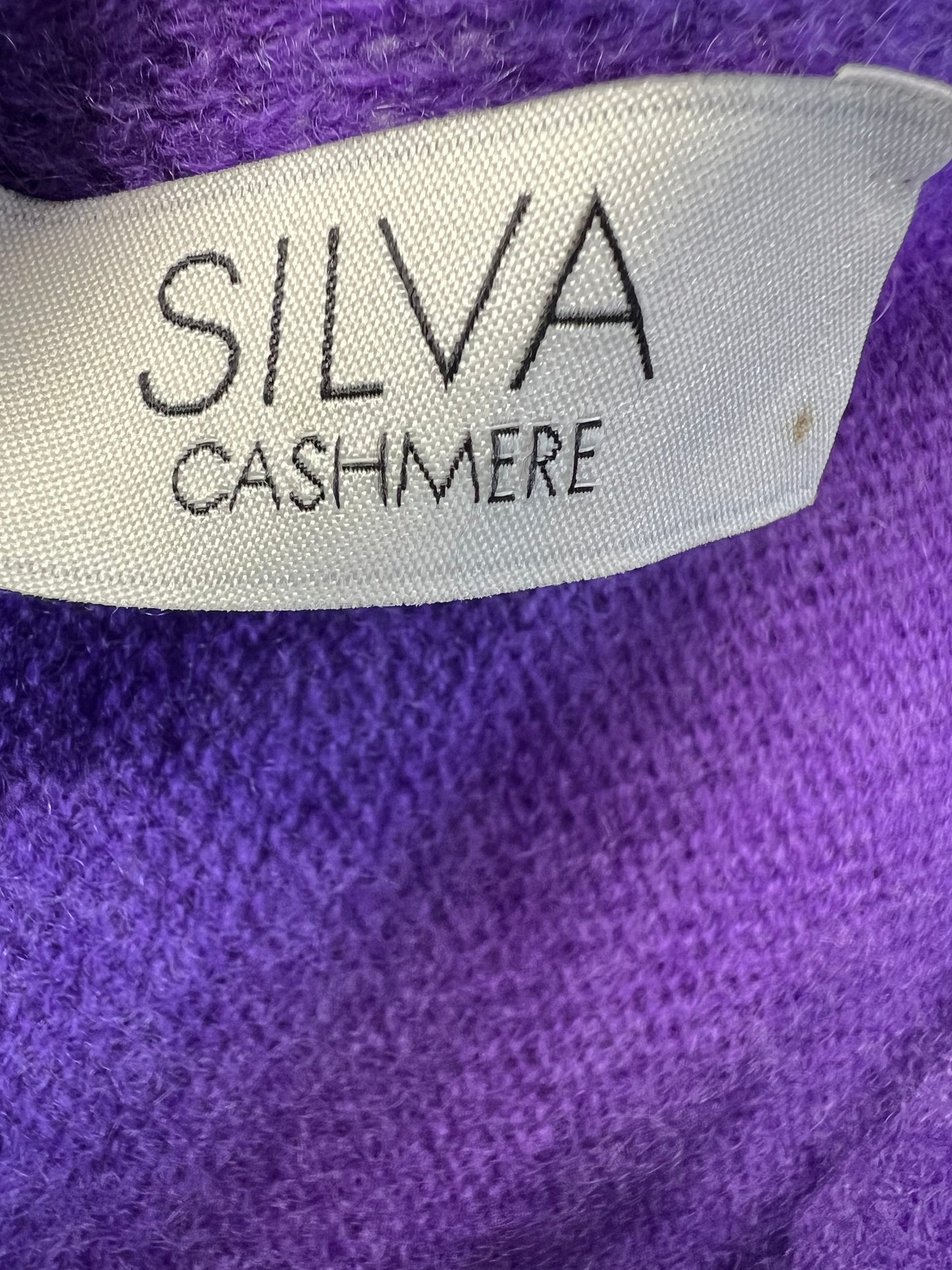 Silva Cashmere Purple Poncho