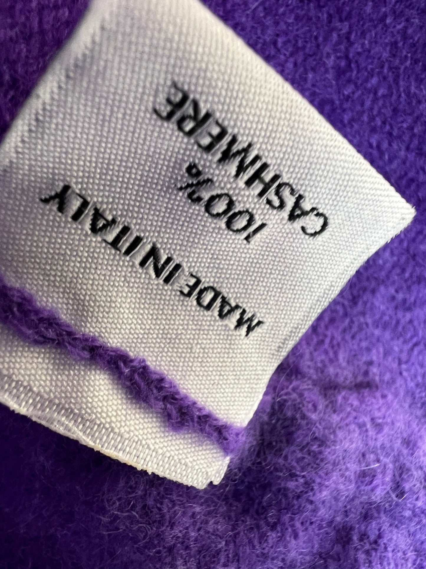 Silva Cashmere Purple Poncho