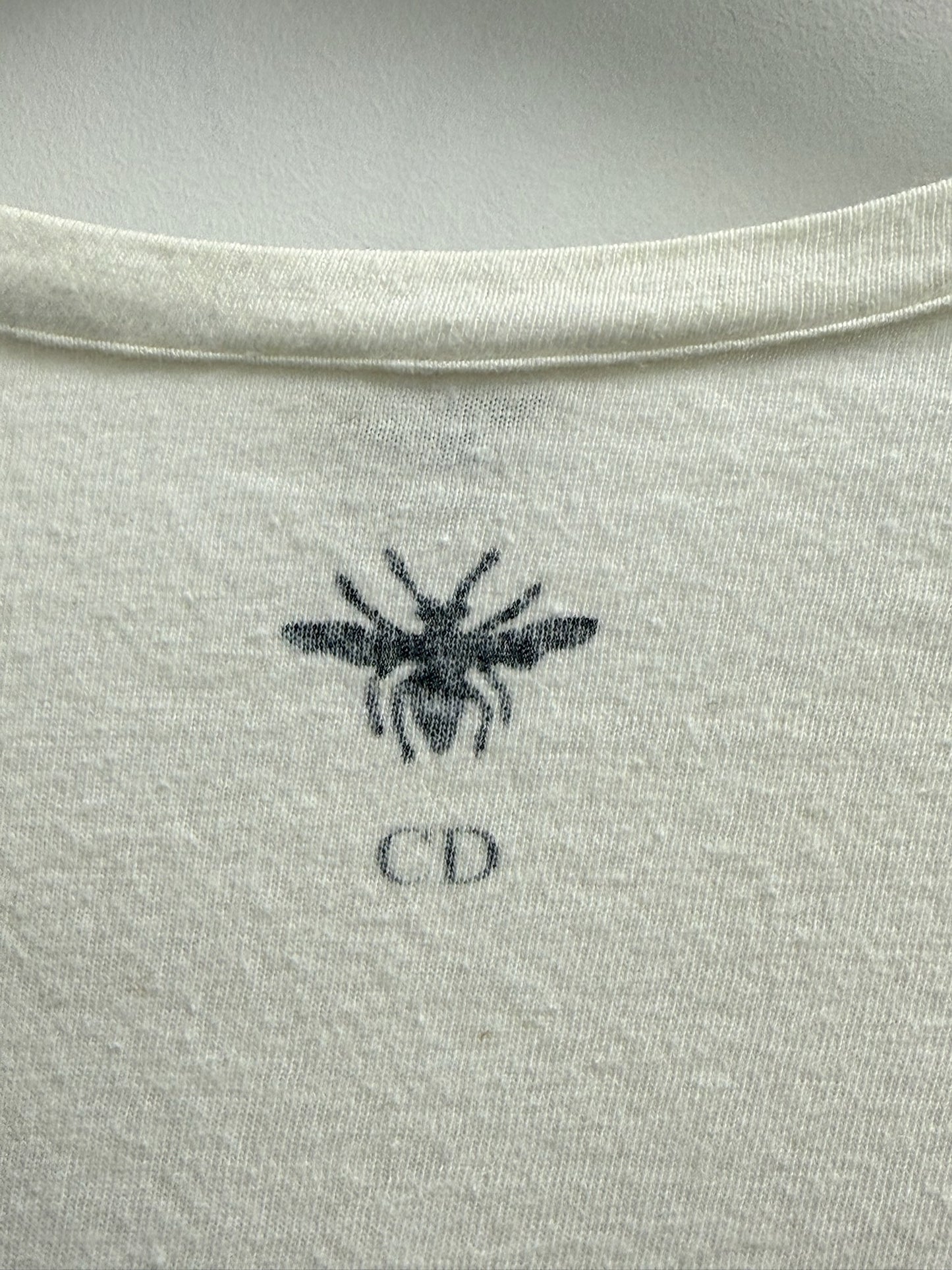 Christian Dior White J'Adior 8 Cotton T-shirt