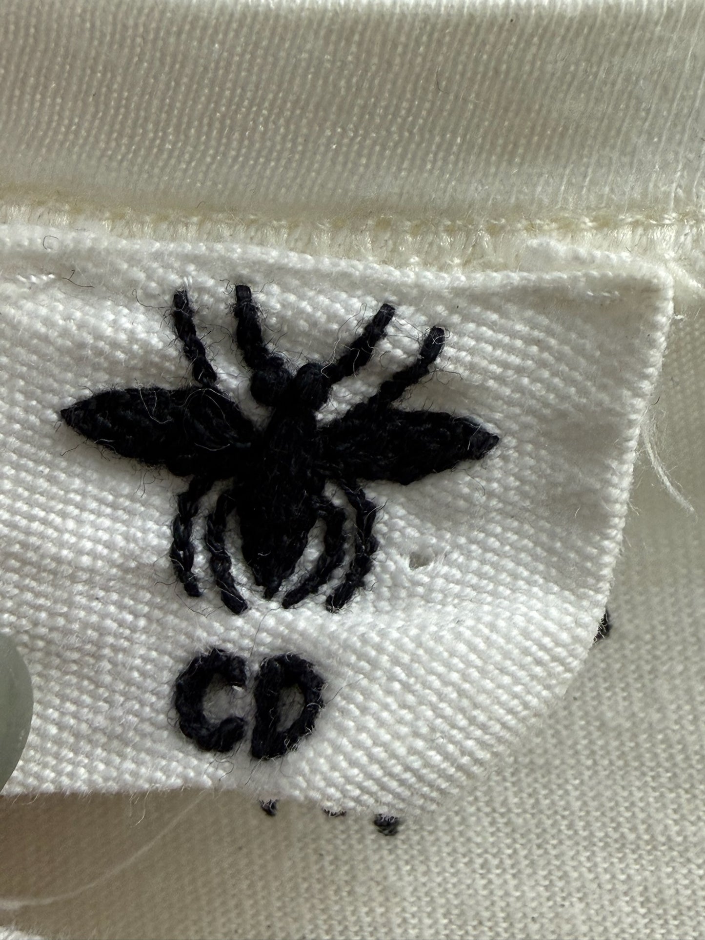 Christian Dior White J'Adior 8 Cotton T-shirt