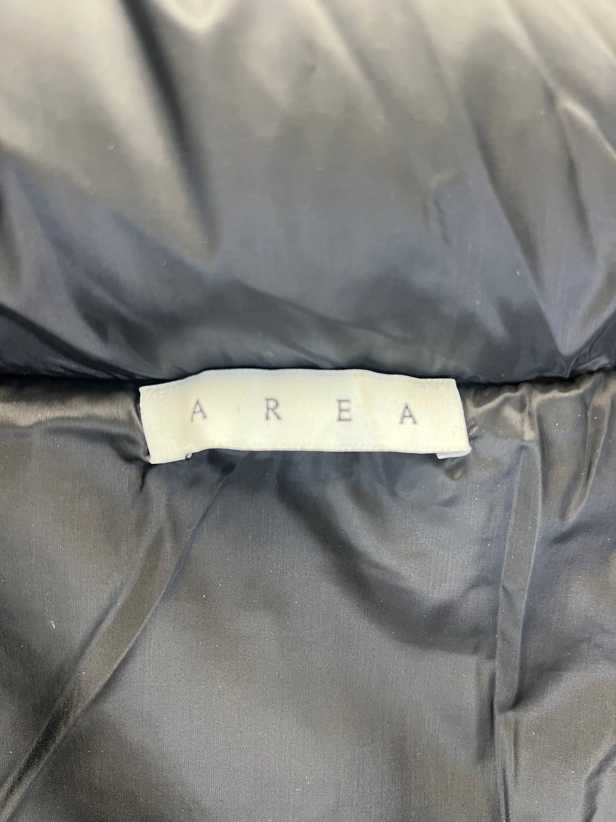 Area Dingyun Zhang Edition Crystal Quilted Puffer Gillet Black