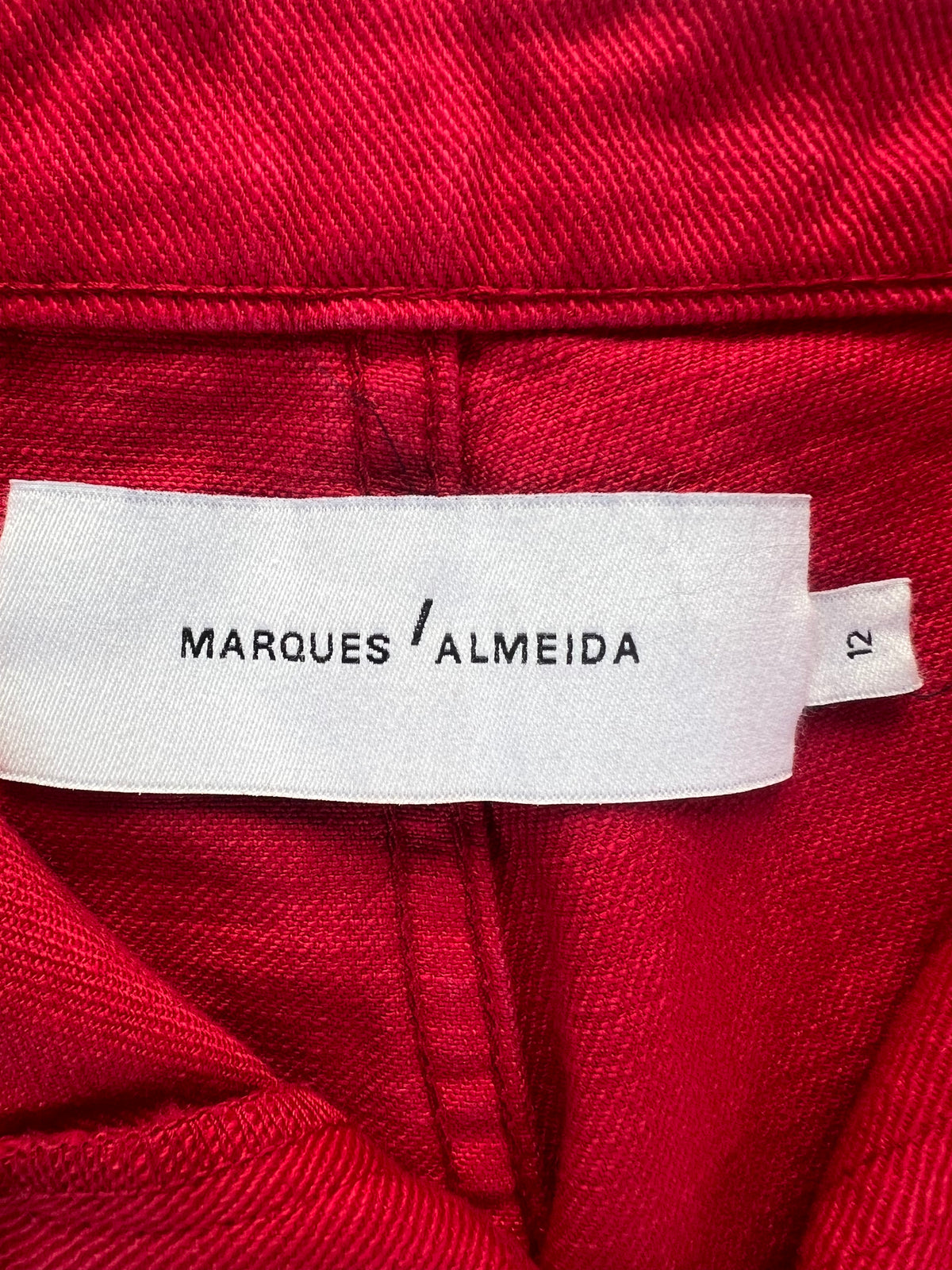 Marques Almeida Red Jeans