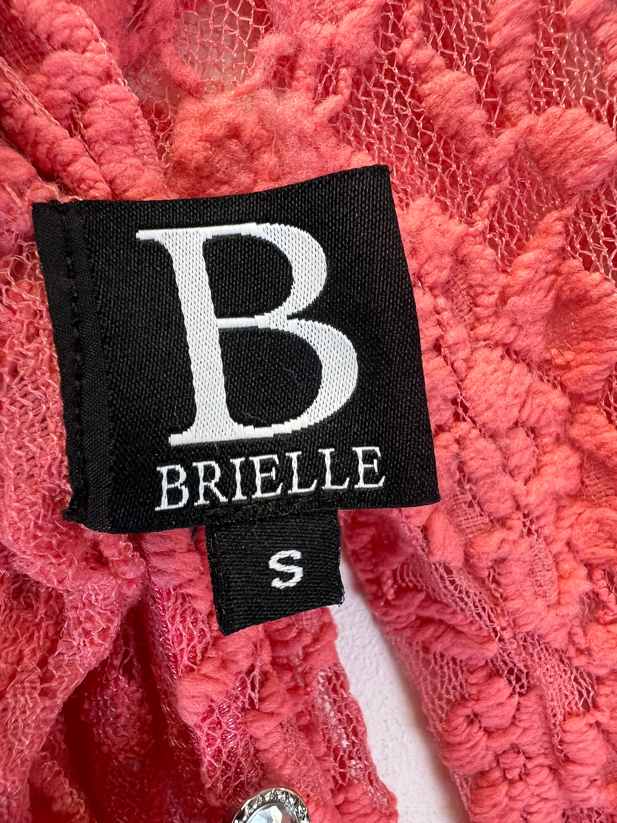 Brielle Coral Pink Lace Jumpsuit And Skirt Set