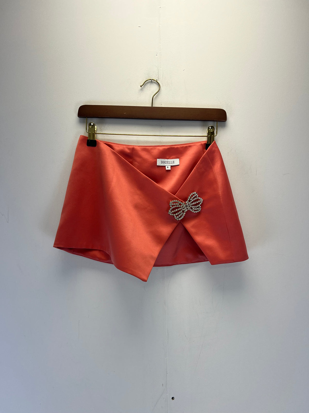 Brielle Coral Pink Lace Jumpsuit And Skirt Set