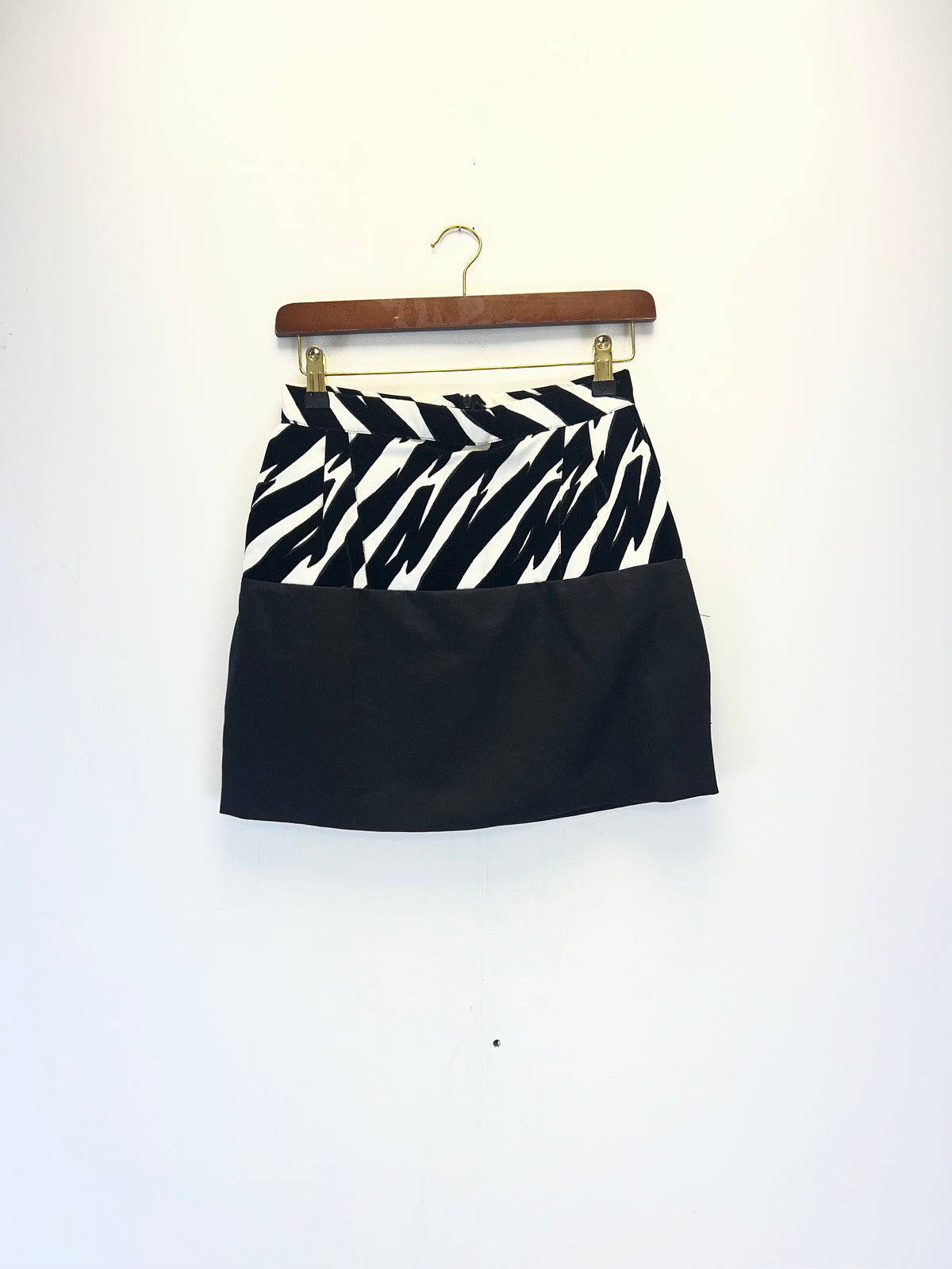 SKRT Zebra print gisella mini skirt