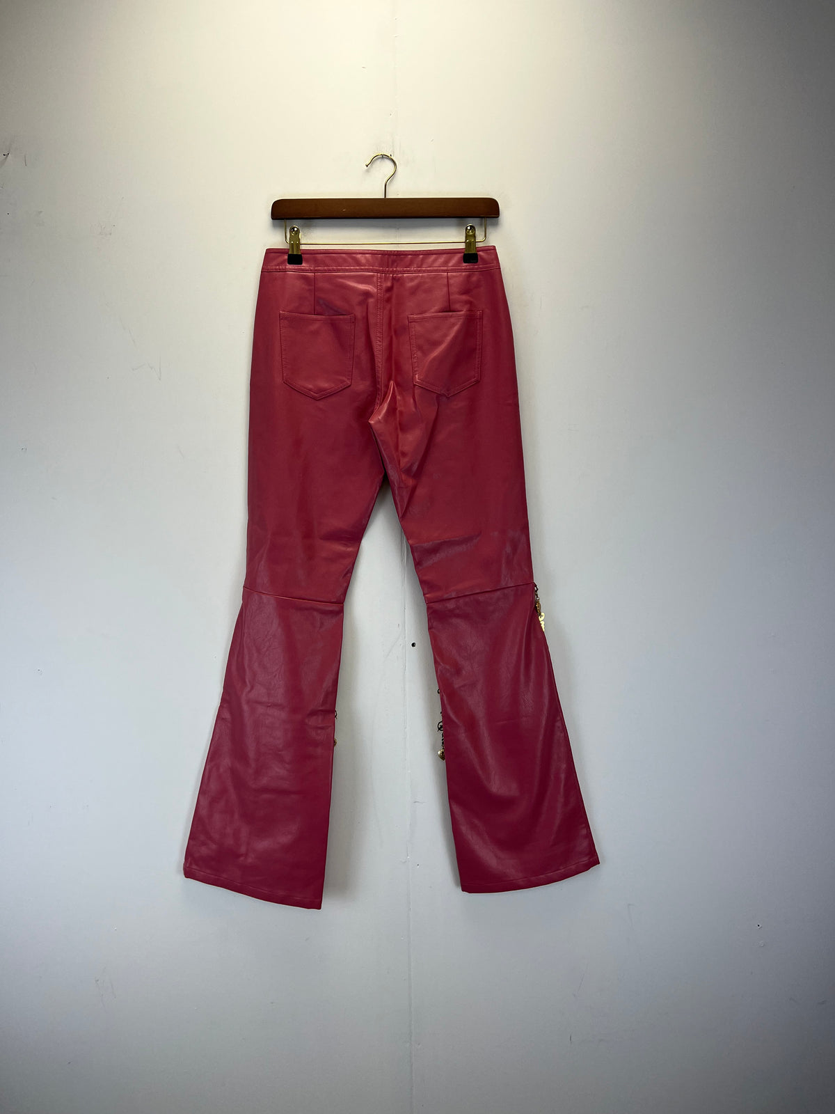 No Dress Pink Leather Trousers