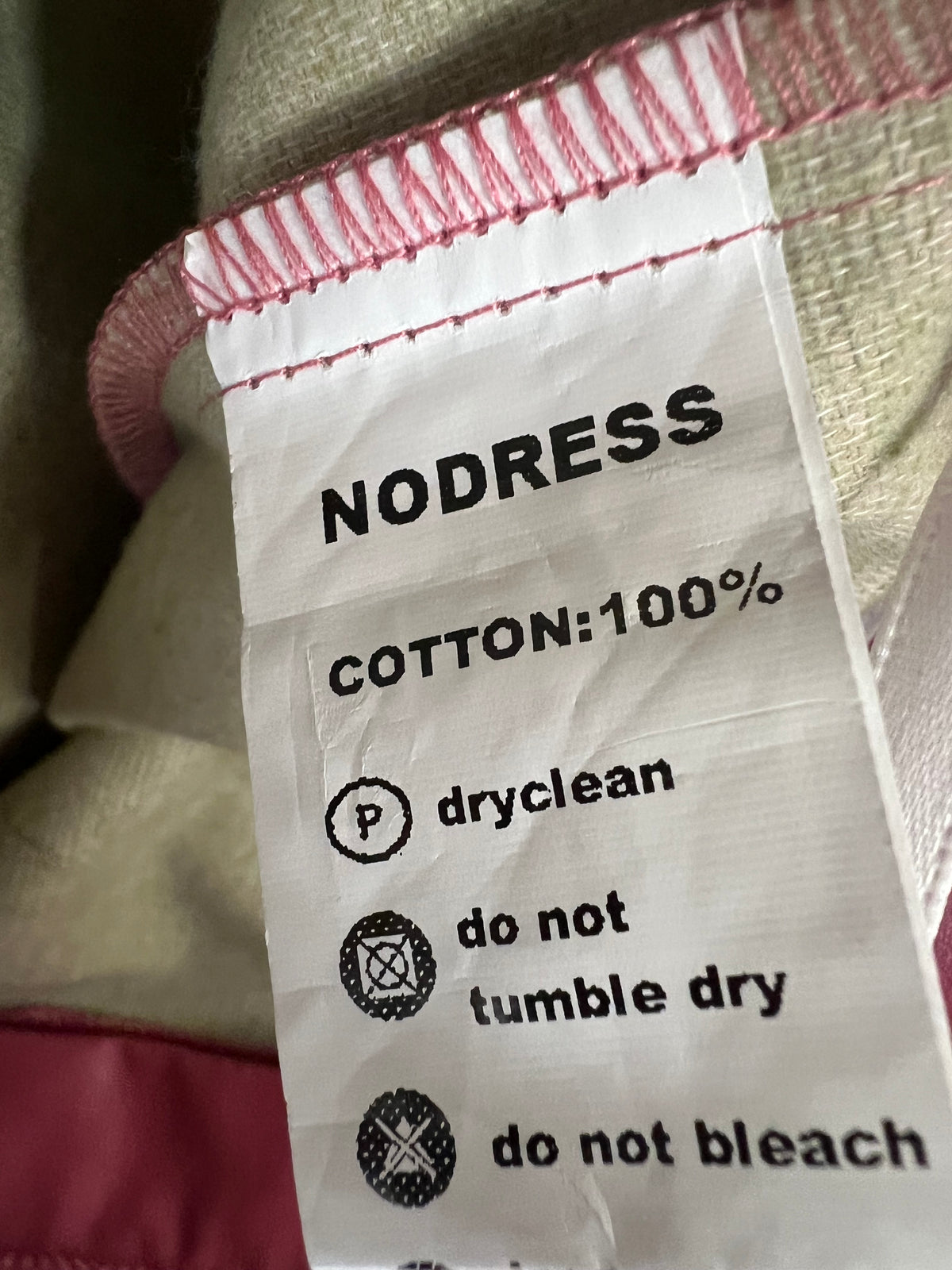 No Dress Pink Leather Trousers