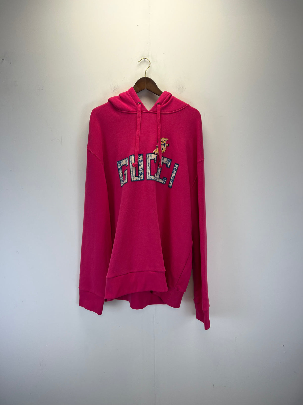 Gucci Pink Pig Logo Hoodie