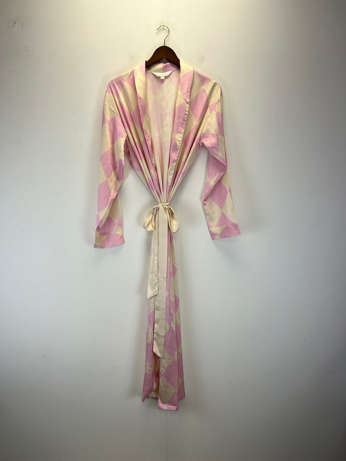 The Nap Co Pink Striped PJ Set With Dressing gown