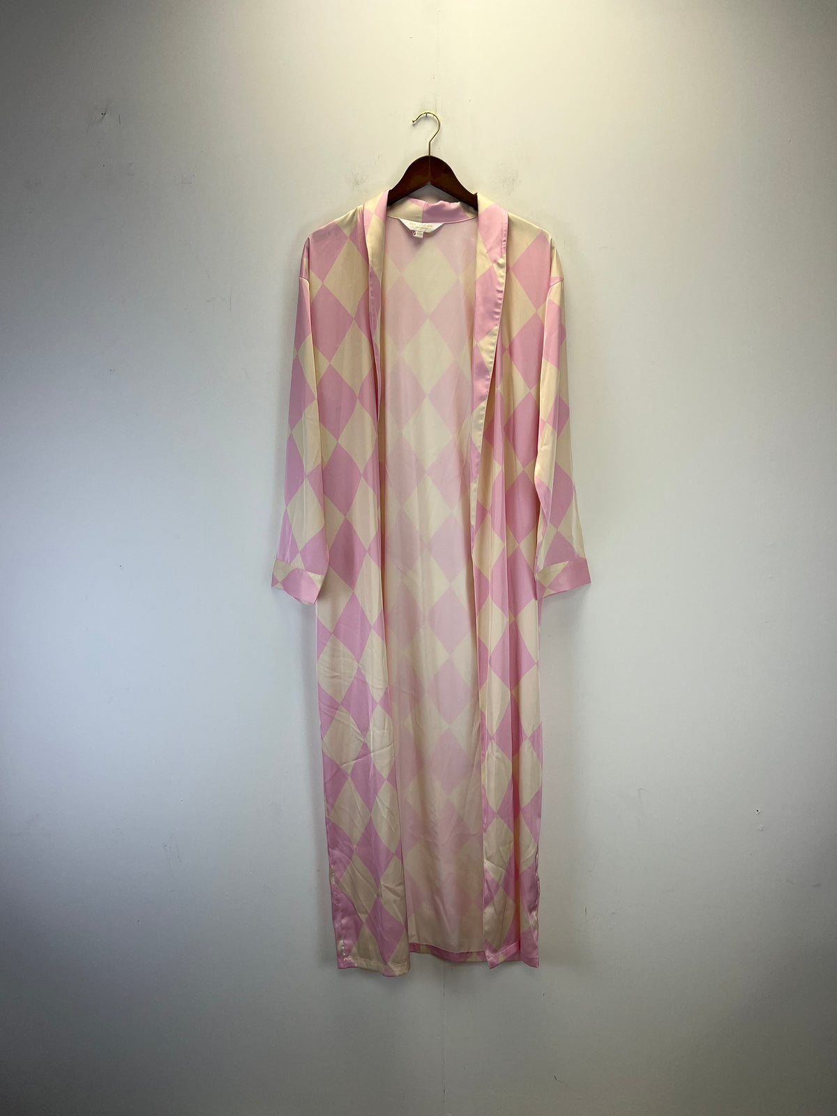 The Nap Co Pink Striped PJ Set With Dressing gown