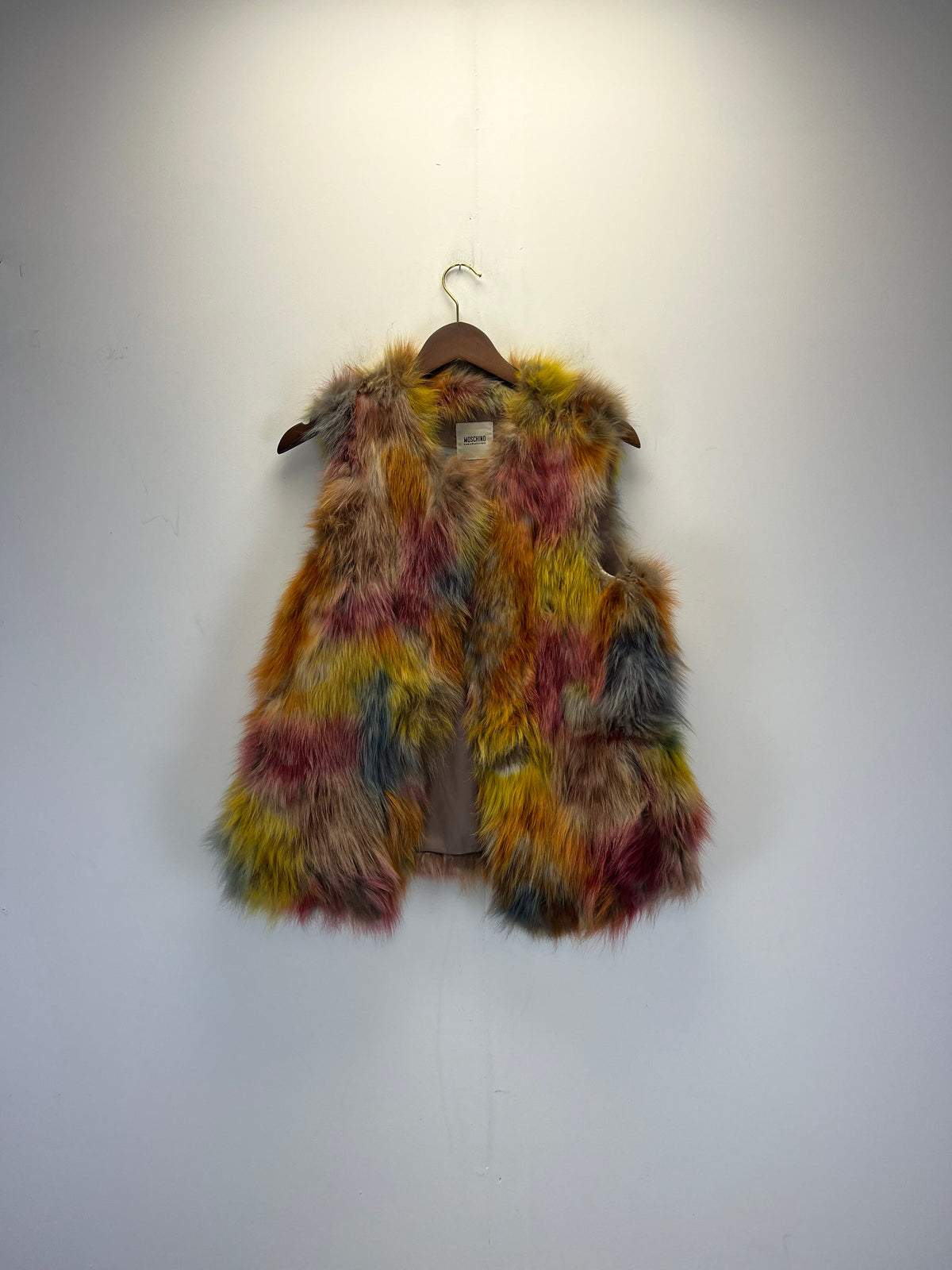 Moschino Cheap & Chic Multicolour Fox Fur Gillet