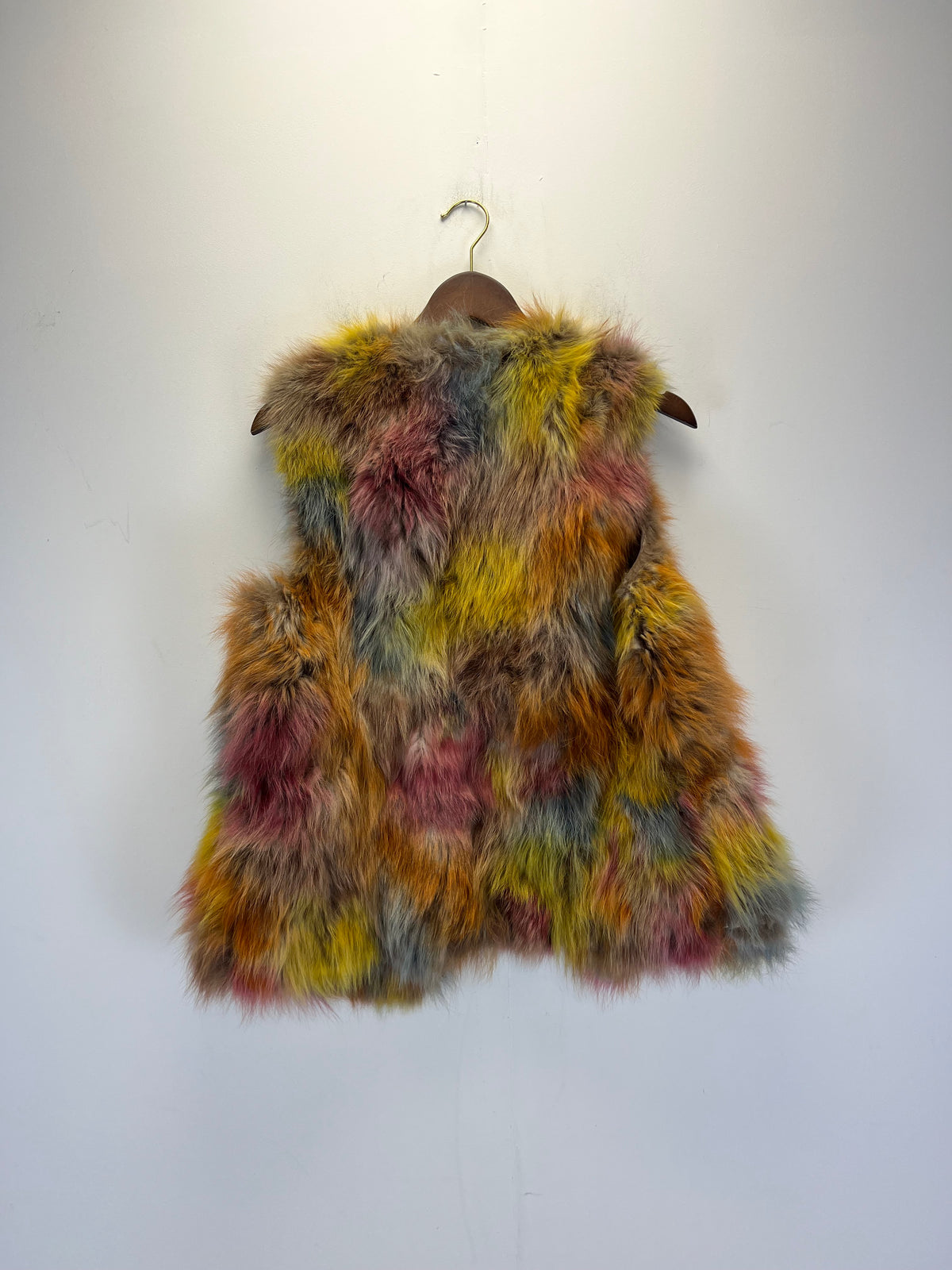 Moschino Cheap & Chic Multicolour Fox Fur Gillet