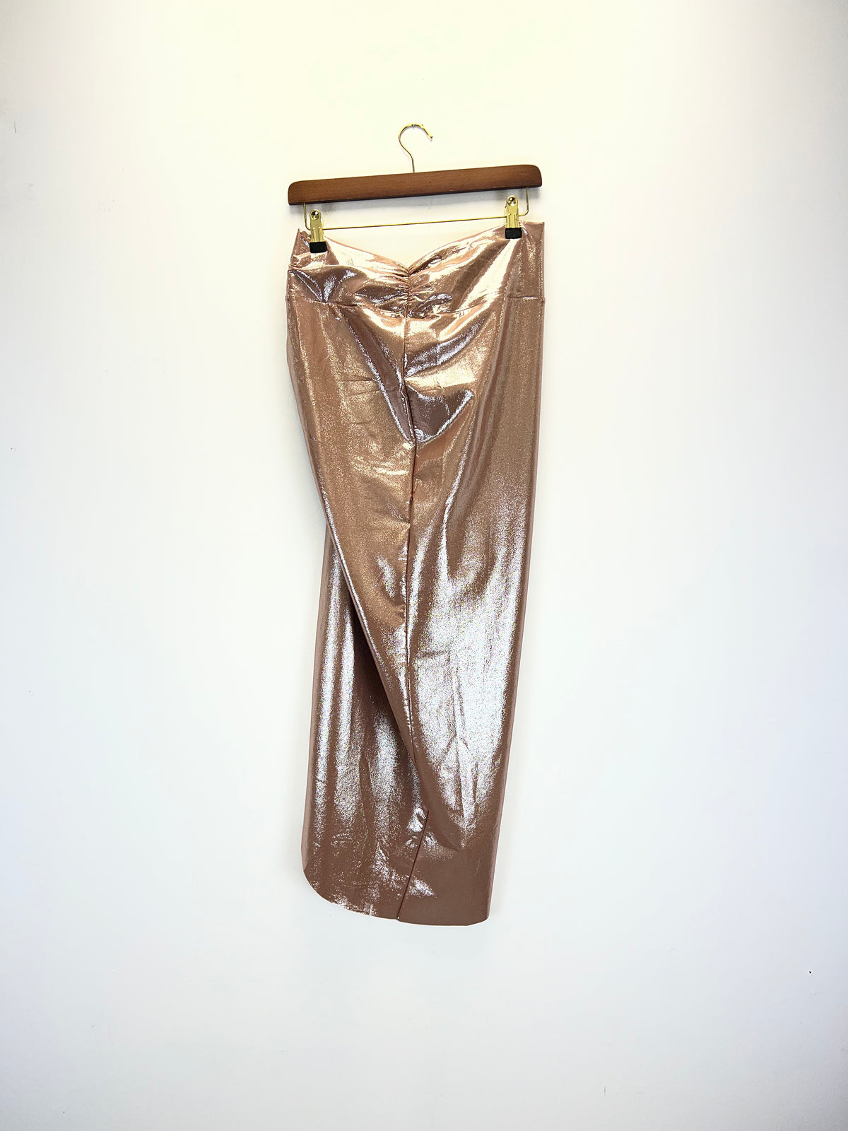 Skims metallic twist co-ord, top and skirt