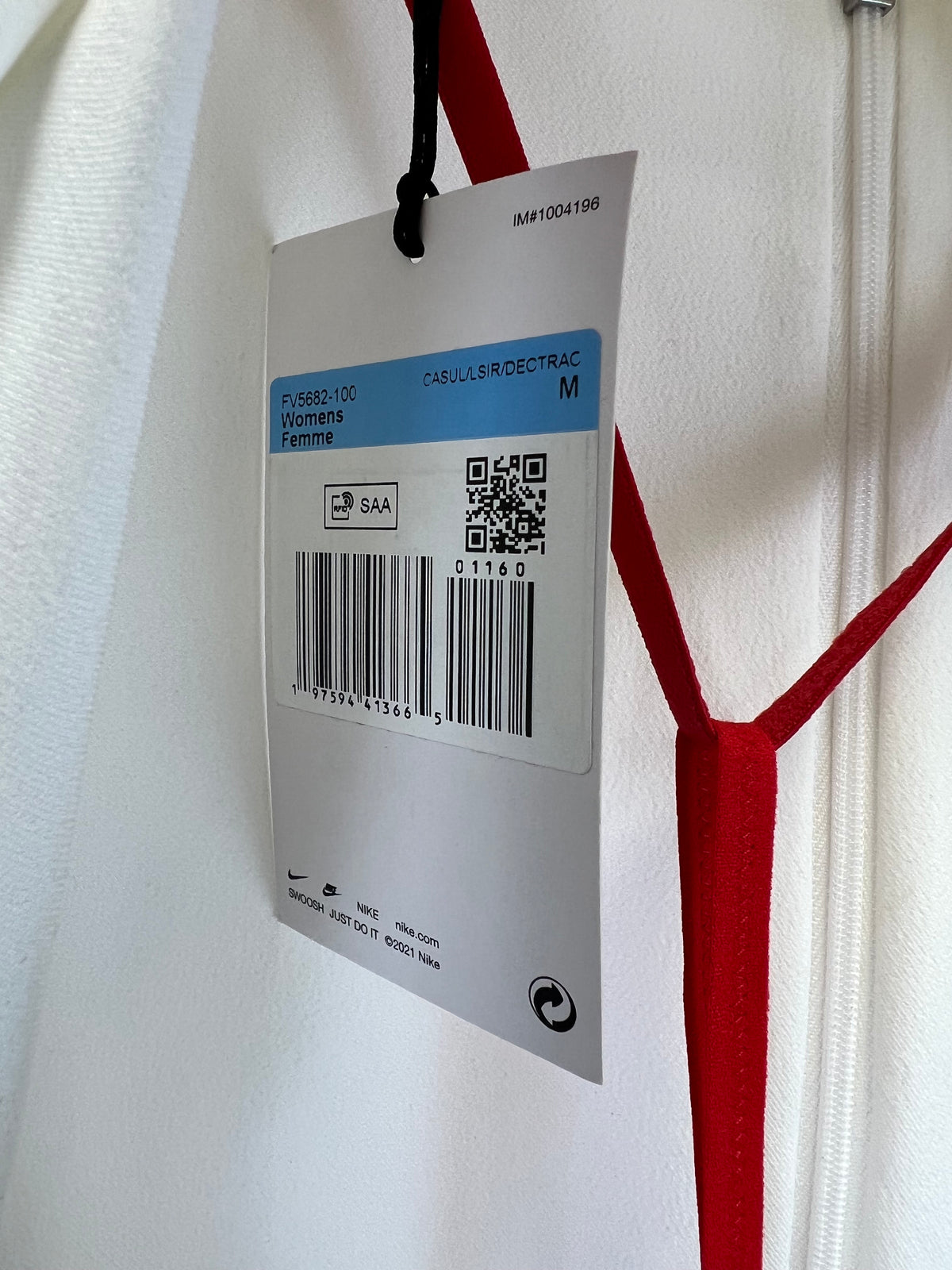 Jacquemus x Nike White Short Sleeve Open Back Mini Dress