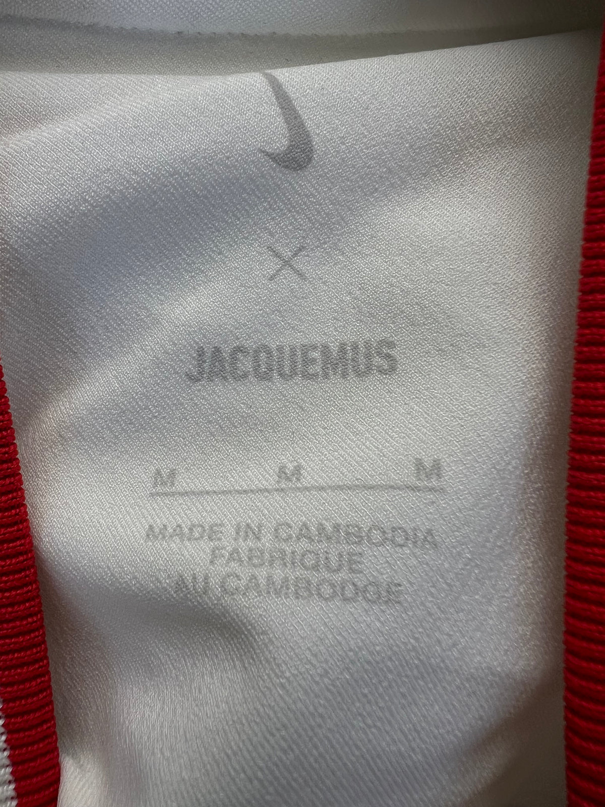 Jacquemus x Nike White Short Sleeve Open Back Mini Dress