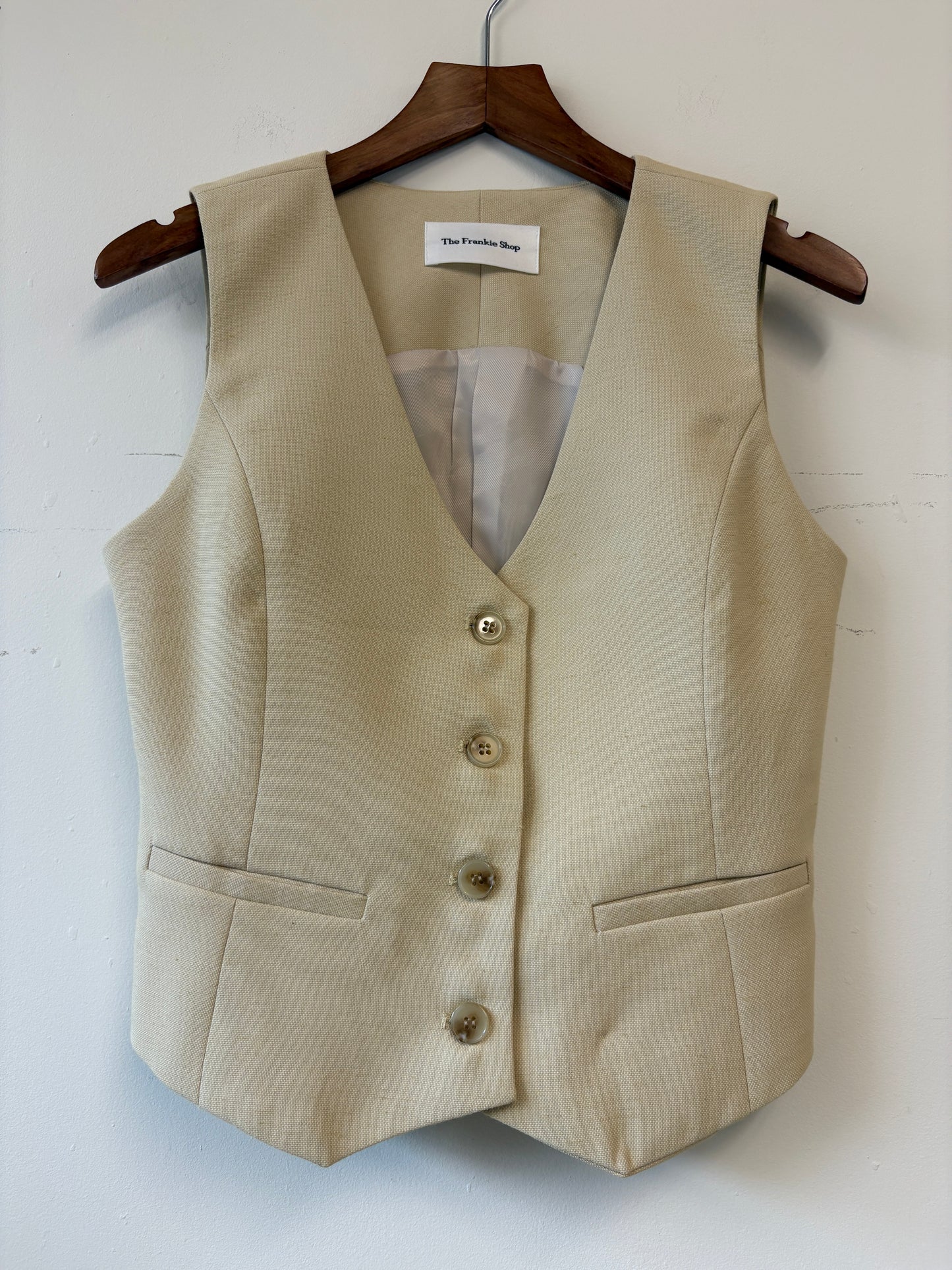 The Frankie Shop Beige Waistcoat