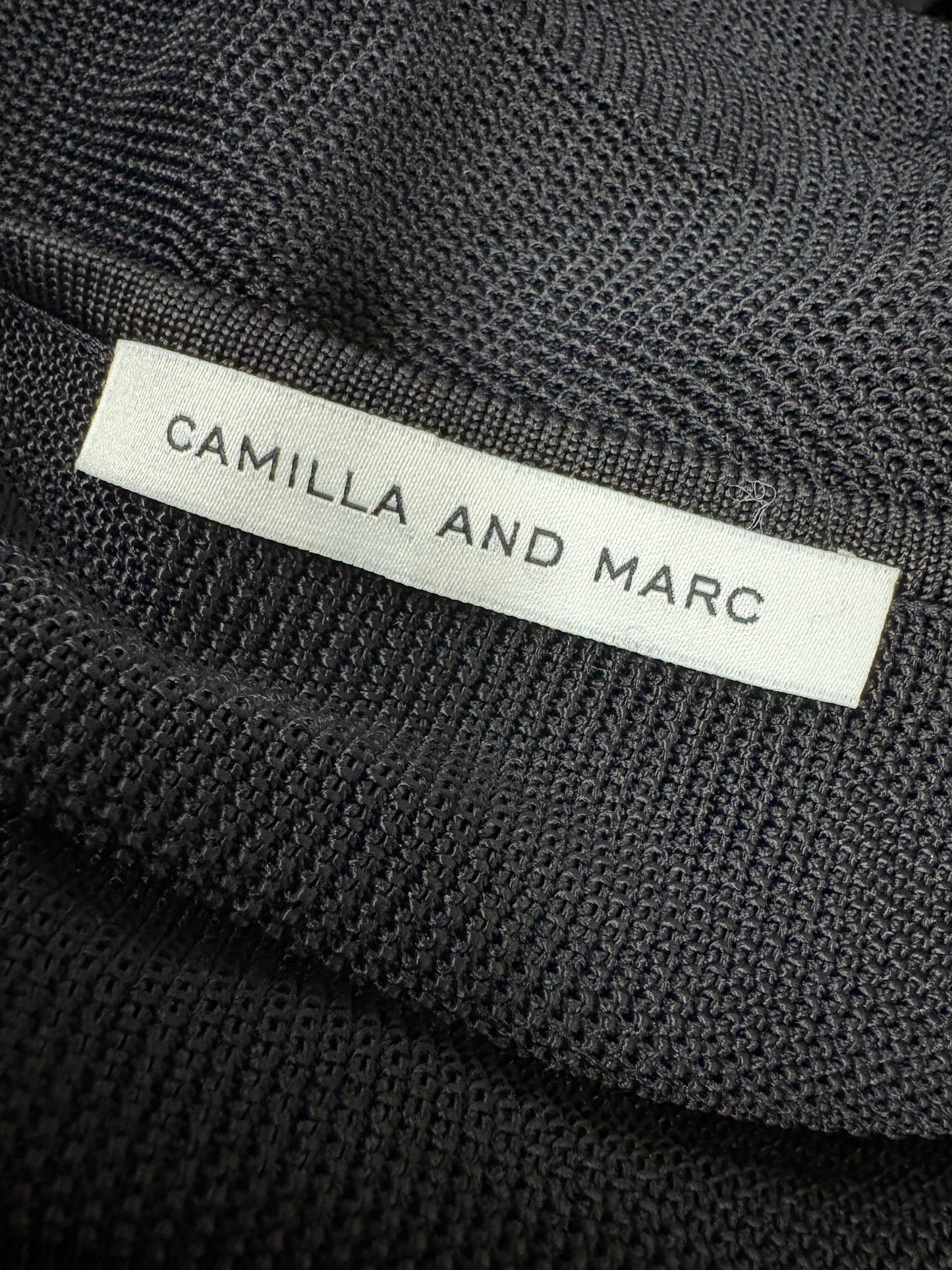 Camilla and Marc Alvar Black Knit Cut Out Dress