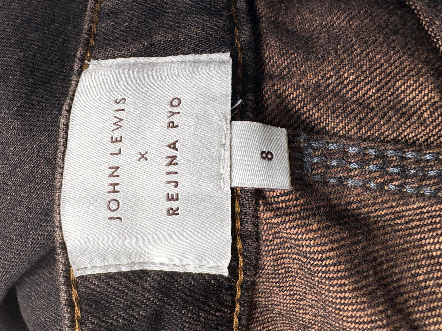 John Lewis x Rejina Pyo Brown Wash Jeans