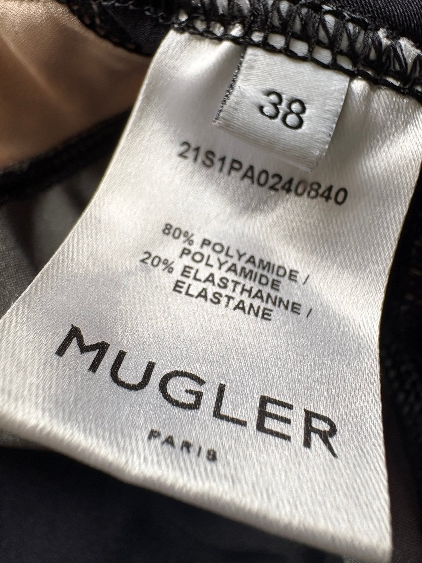 Mugler Spiral Leggings Pink/Black