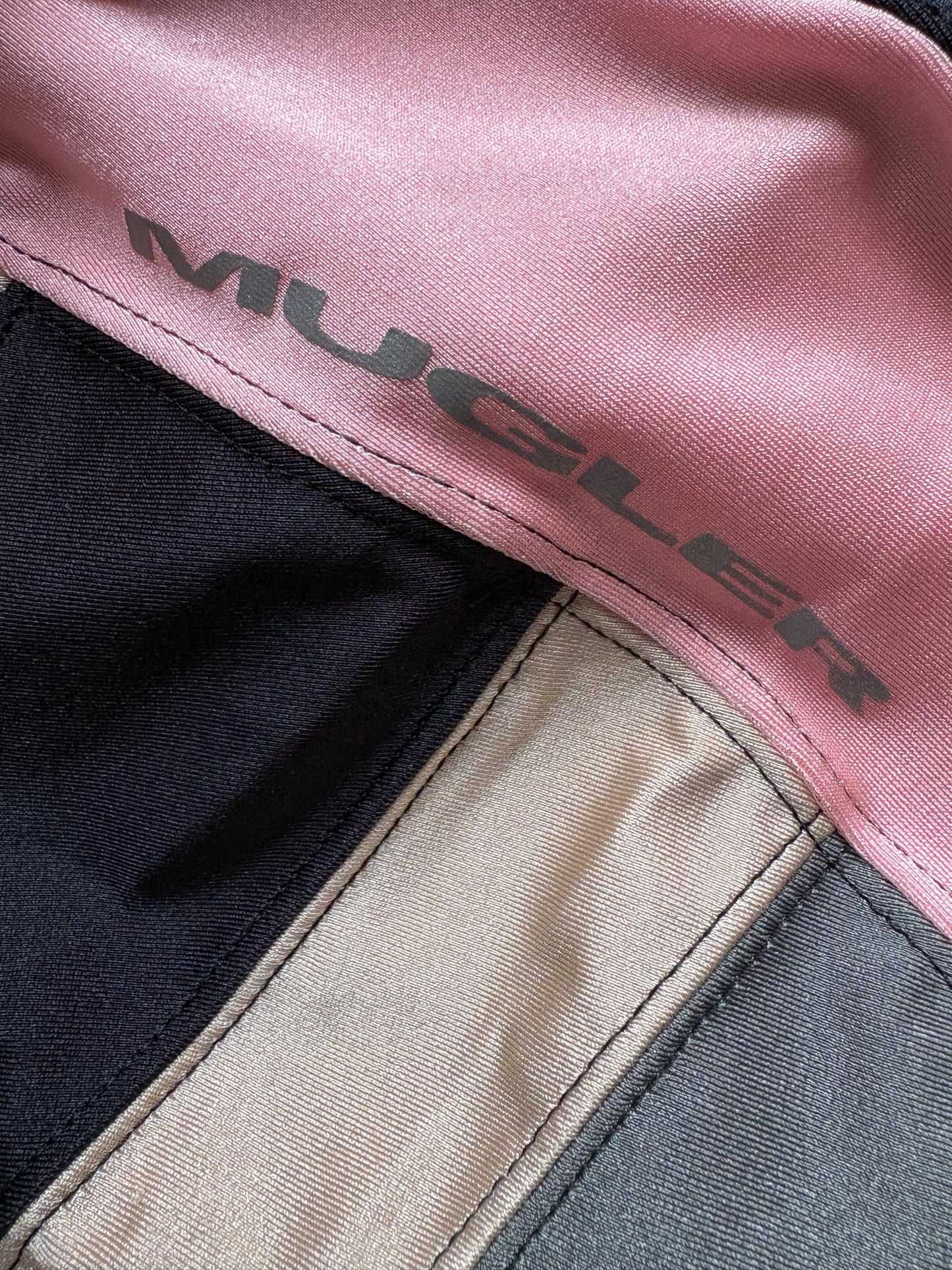 Mugler Spiral Leggings Pink/Black