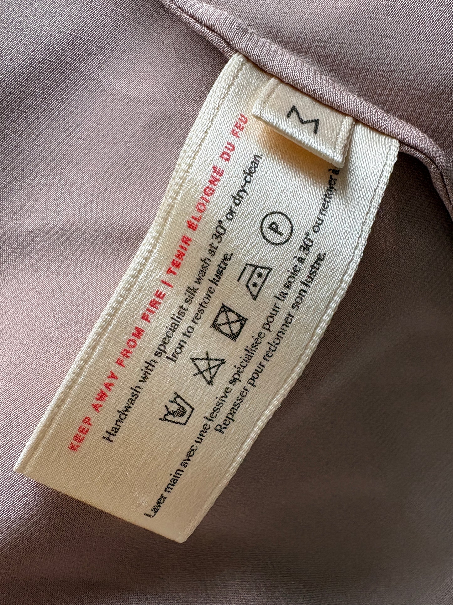 Olivia Von Halle Dusky Pink Silk Pyjama Set