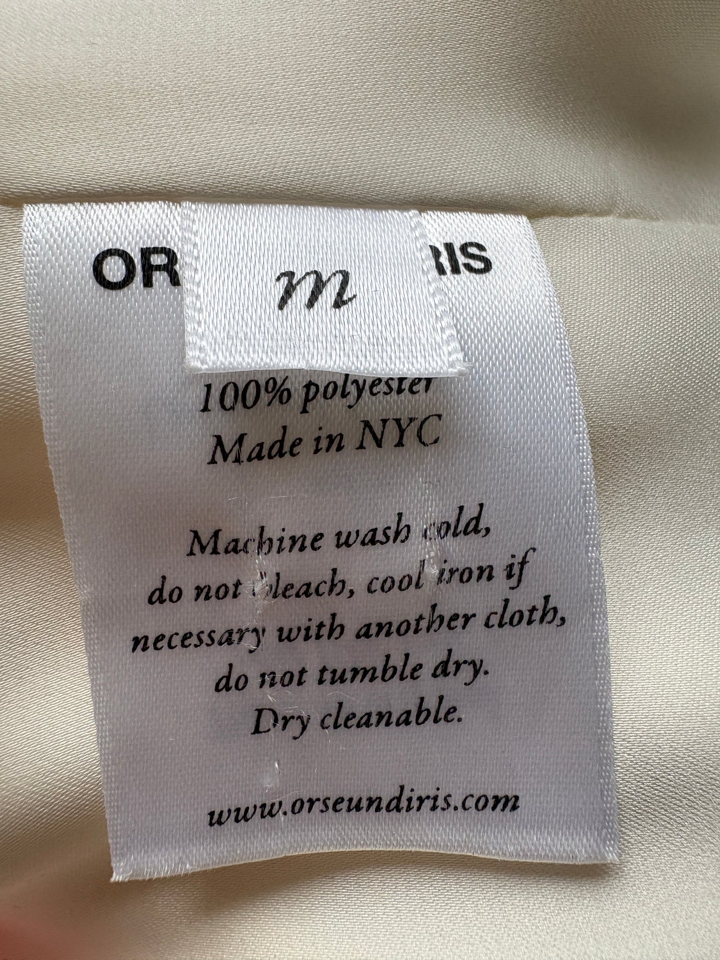 Orseund Iris Le Club Cream Crop Top