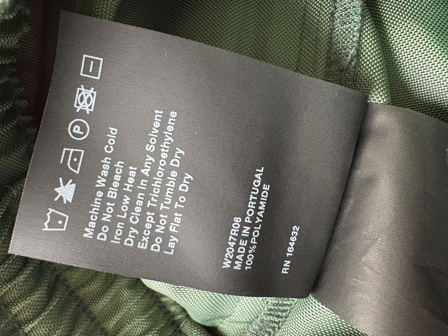Wardrobe NYC khaki green utility mini skirt