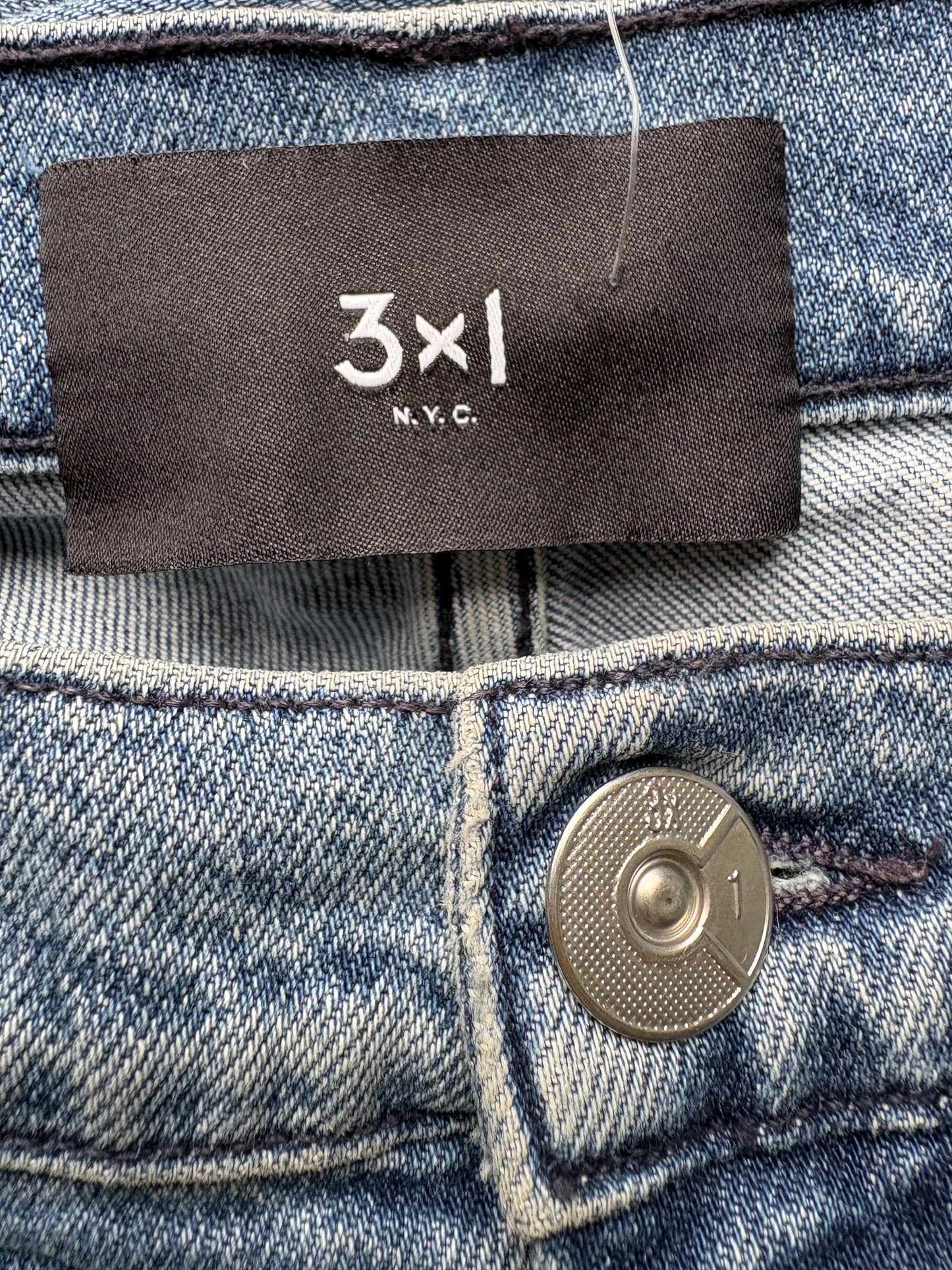 3X1 NYC Made Here Blue Straight Leg Jeans