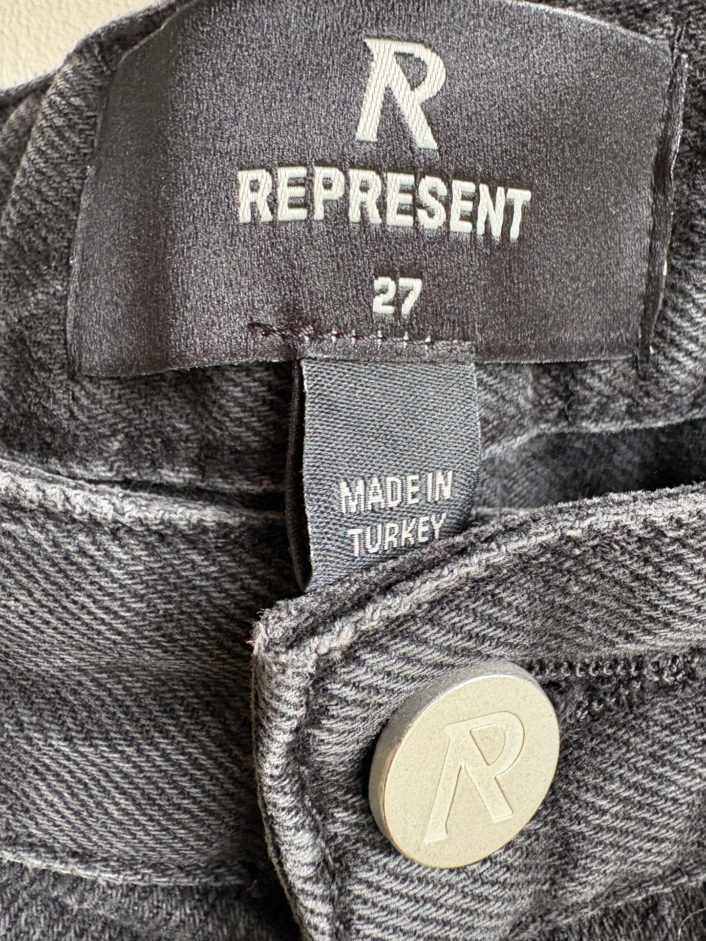 Represent Ovoid Jean Washed Black
