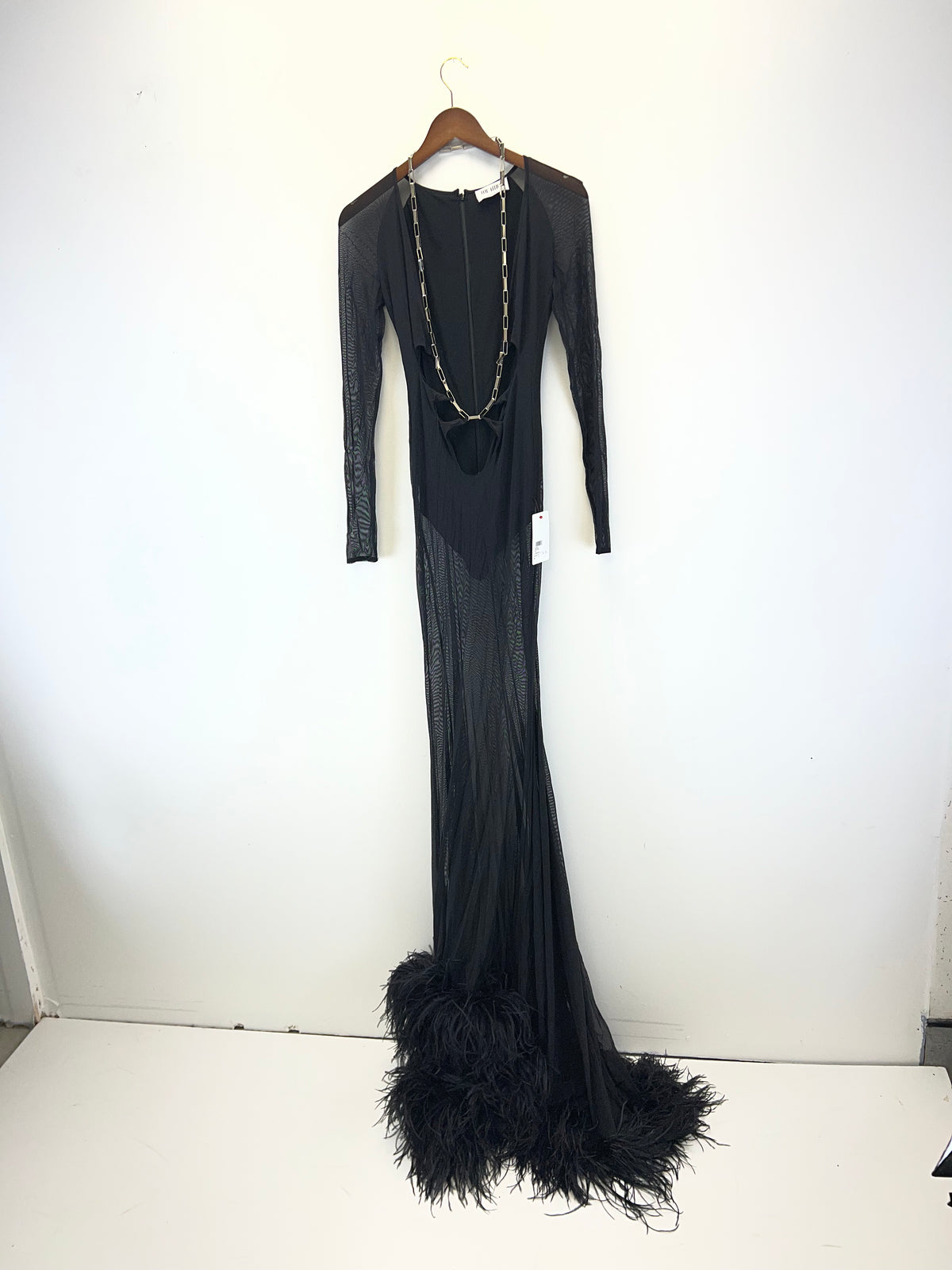 The Attico Karen Black Long Dress