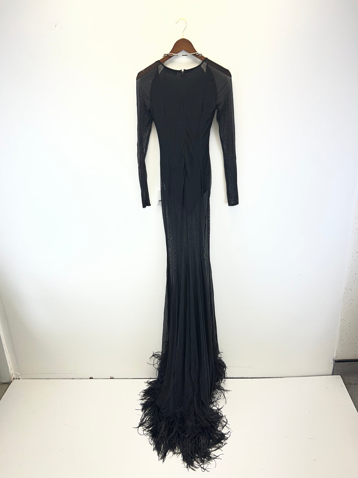 The Attico Karen Black Long Dress