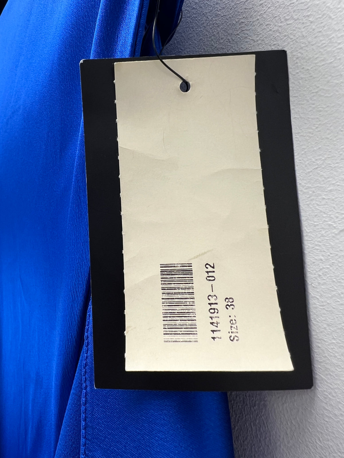 Balenciaga Blue Wrap Around Satin Skirt