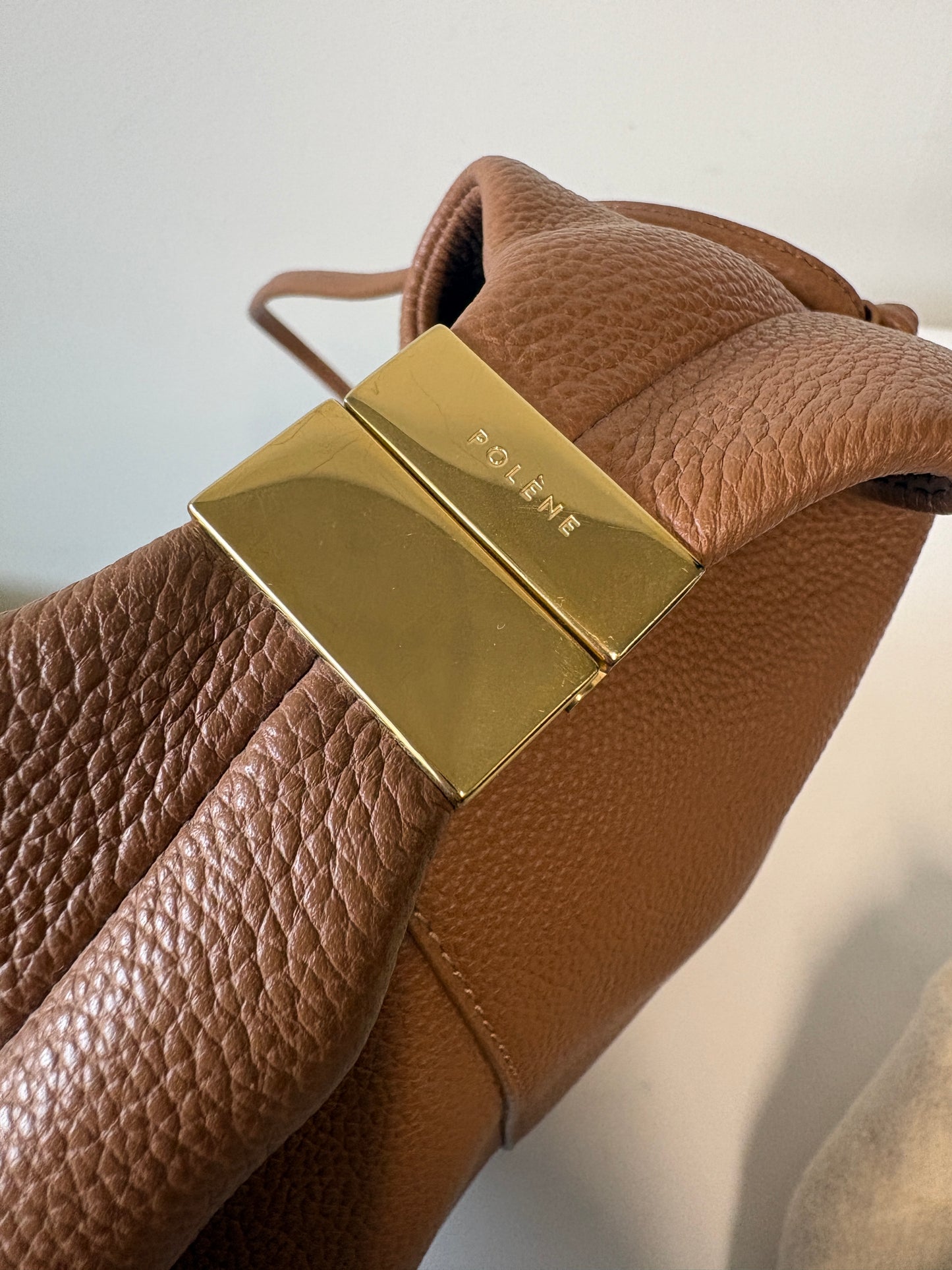 Polene Beri Textured Camel Bag