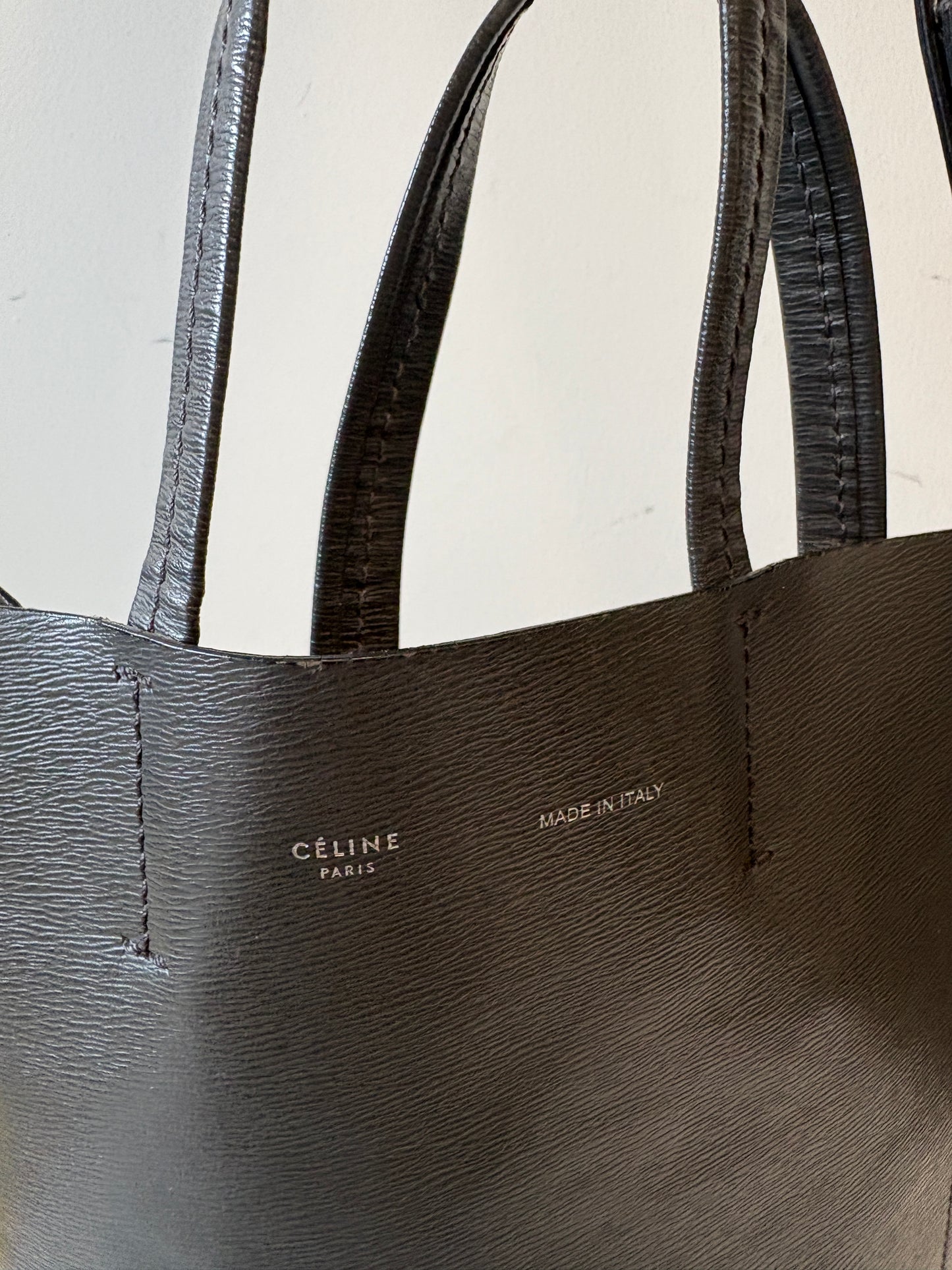 Celine Cabas Vertical Tote Bag Black