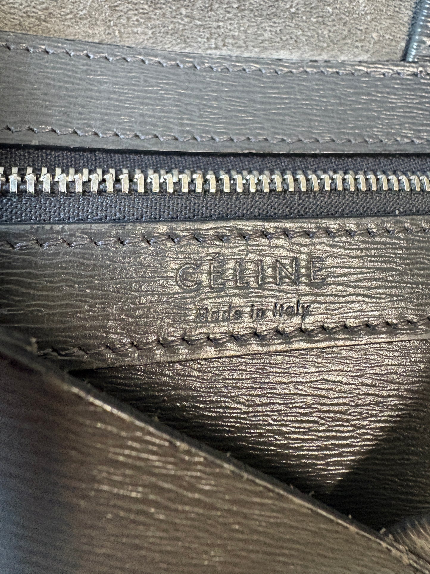 Celine Cabas Vertical Tote Bag Black