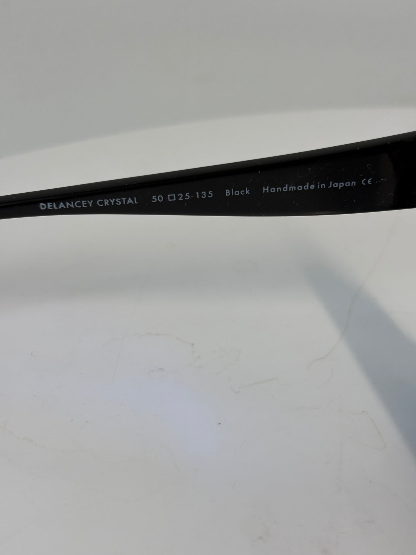 Alice + Olivia Black Delancey Crystal Sunglasses