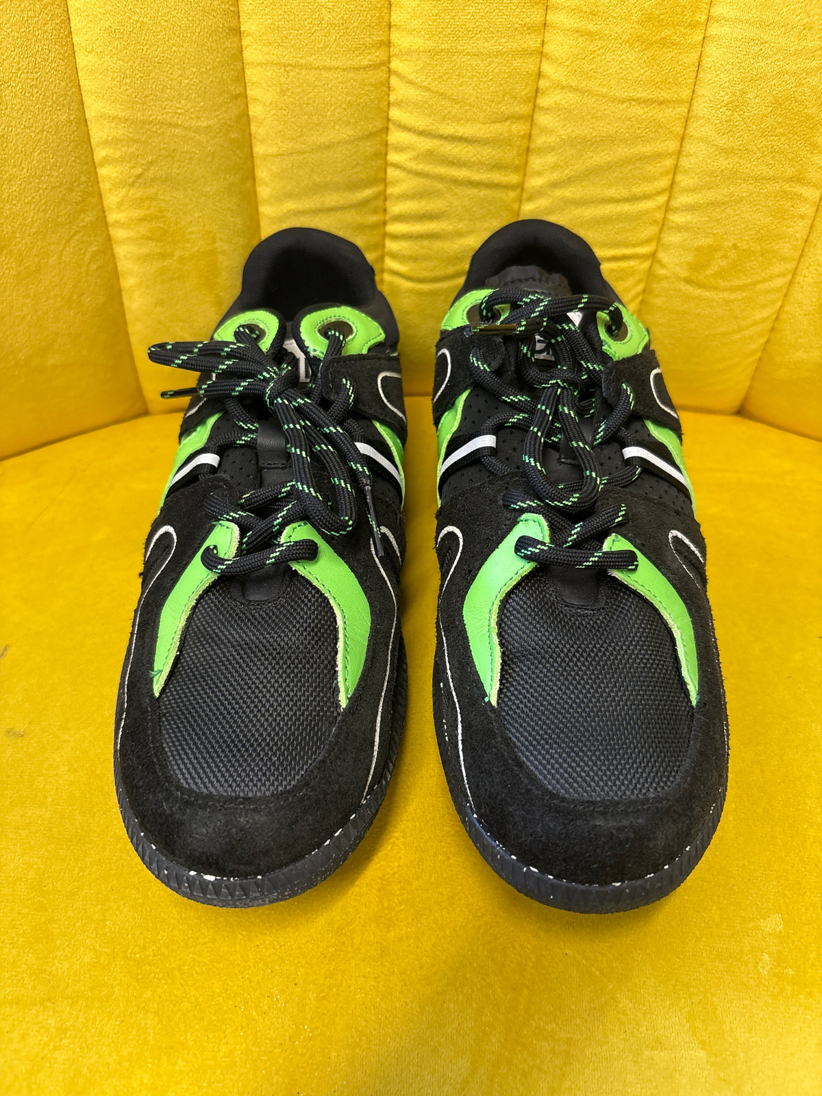 Ganni Black and Green Trainers