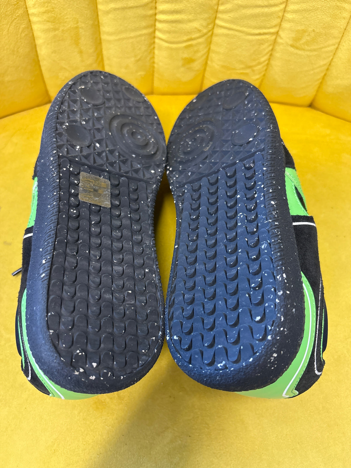 Ganni Black and Green Trainers