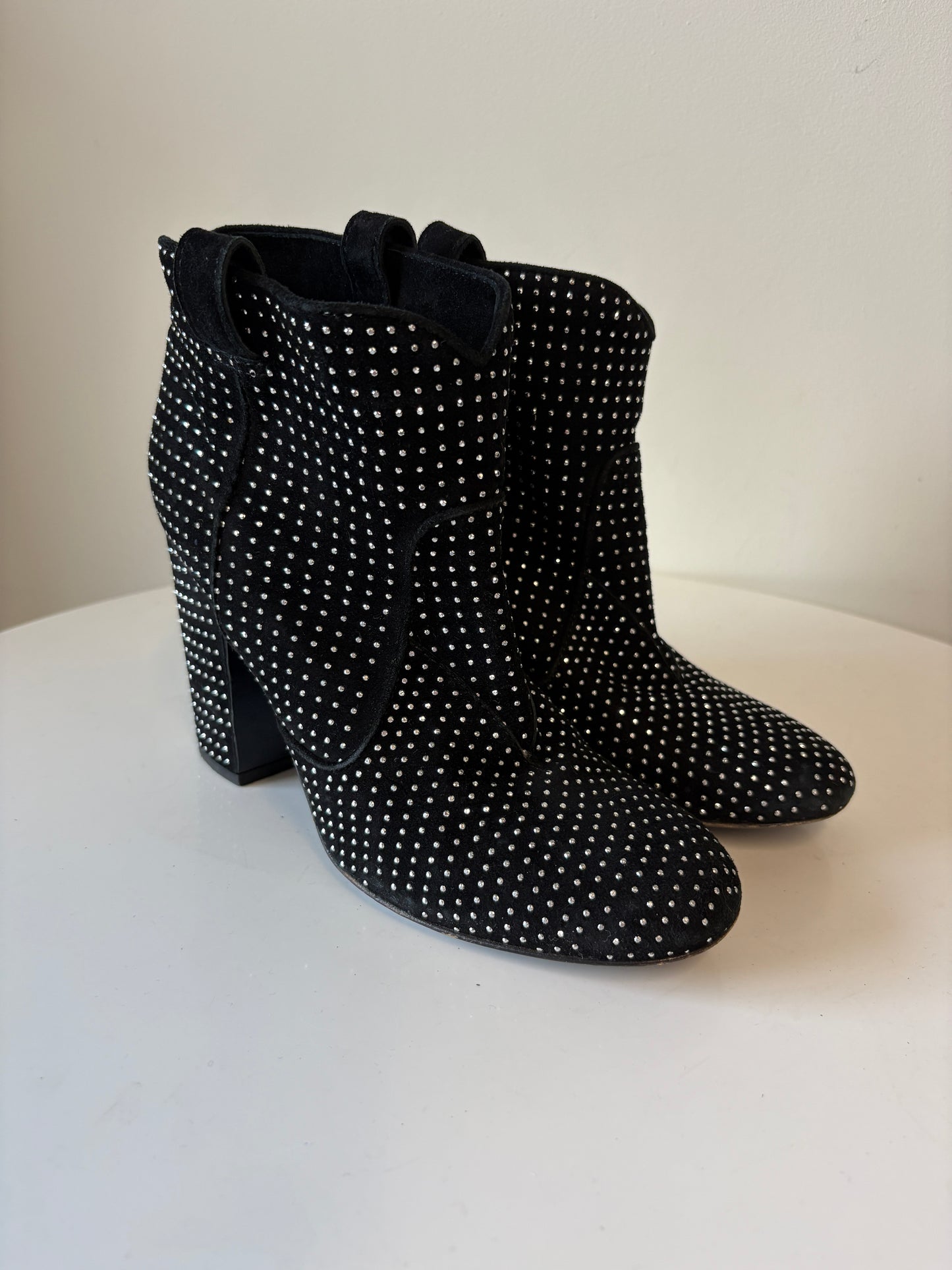 Laurence Dacade Silver Studded Ankle Boots
